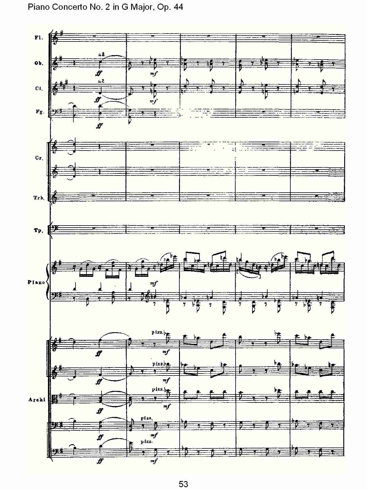 G大调第二钢琴协奏曲, Op.44第三乐章（十一）总谱（图3）
