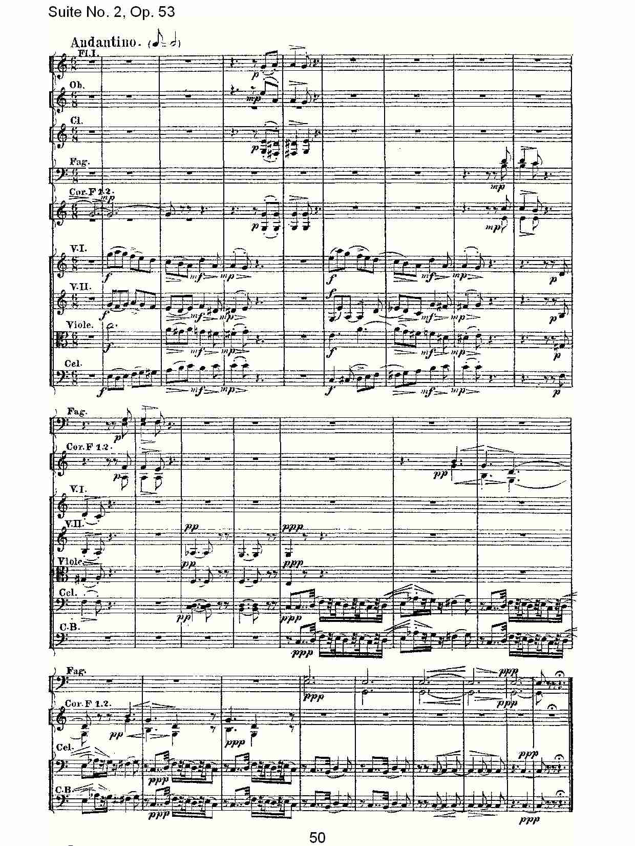 Suite No. 2, Op.53  第二套曲,Op.53第一乐章（十）总谱（图5）