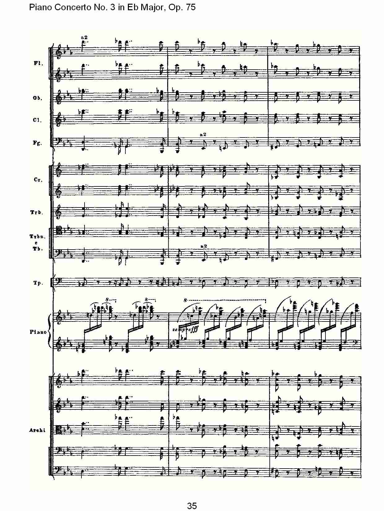 Eb大调第三钢琴协奏曲, Op.75第二部（七）总谱（图5）