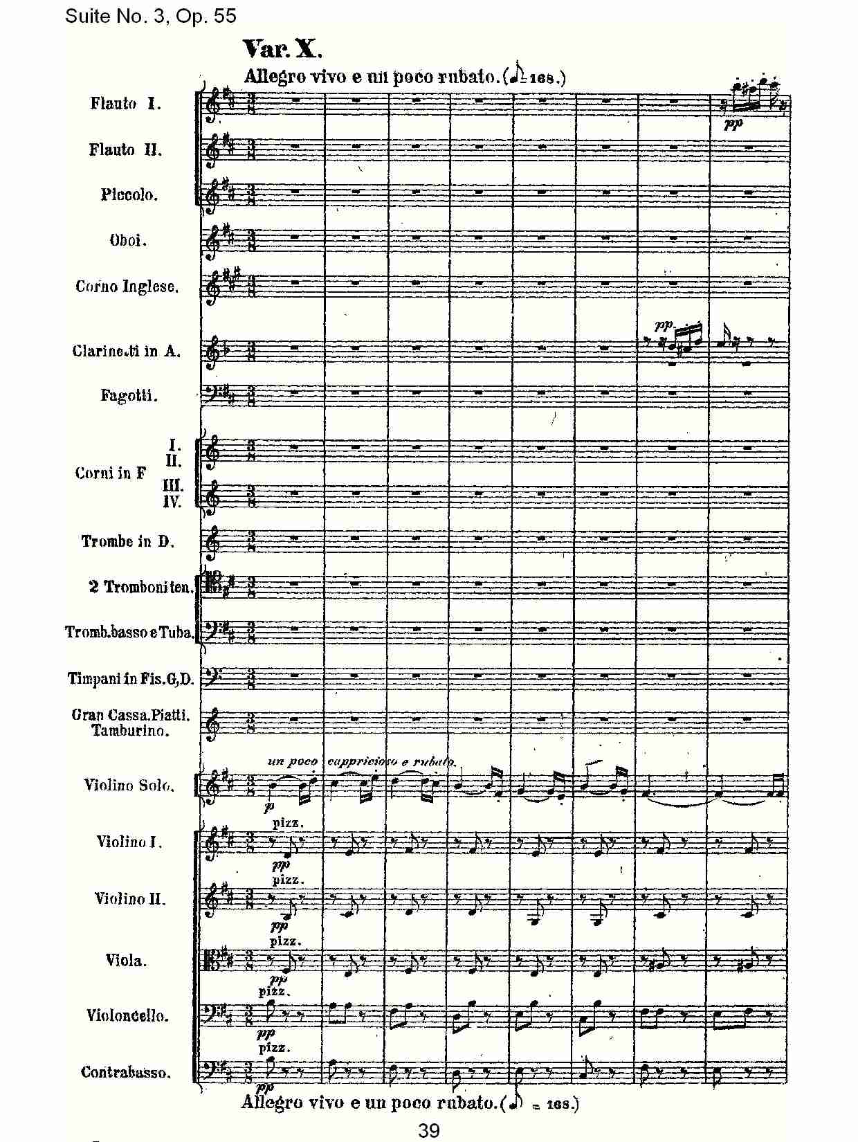 Suite No. 3, Op.55  第三套曲,Op.55第四乐章第一部（八）总谱（图4）