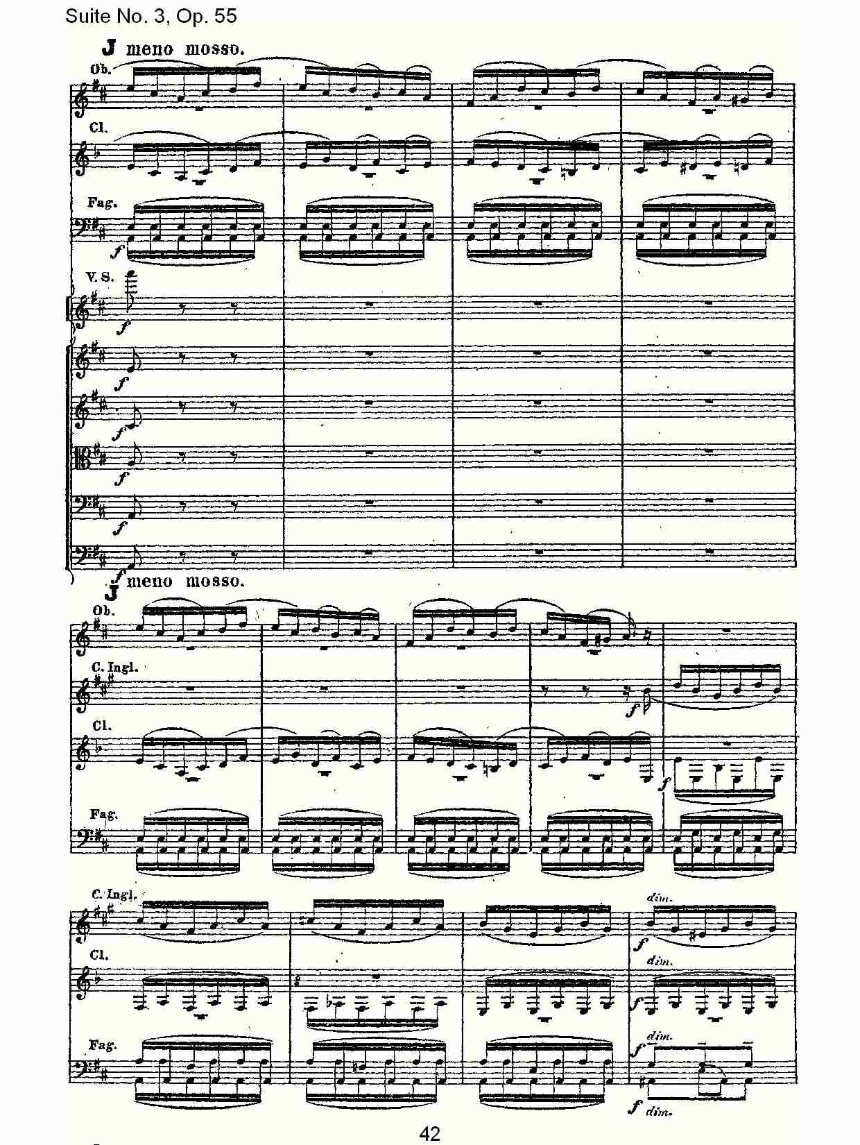 Suite No. 3, Op.55  第三套曲,Op.55第四乐章第一部（九）总谱（图2）