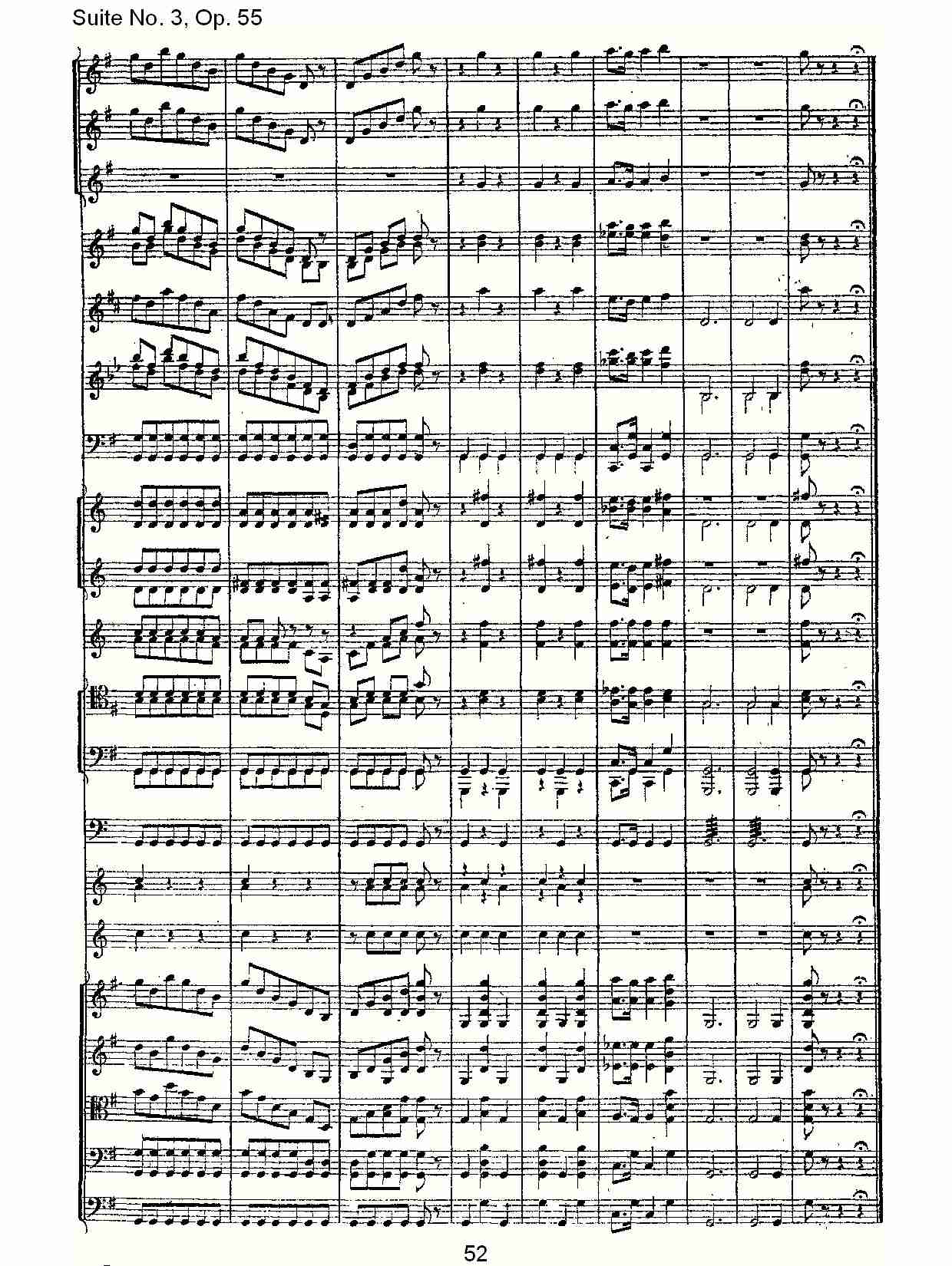 Suite No. 3, Op.55  第三套曲,Op.55第四乐章第二部（十一）总谱（图2）