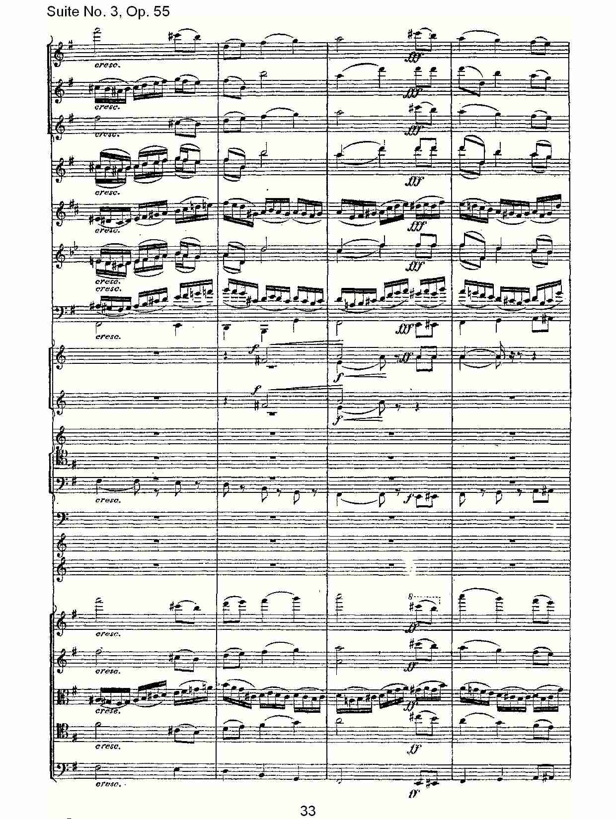 Suite No. 3, Op.55  第三套曲,Op.55第四乐章第二部（七）总谱（图3）