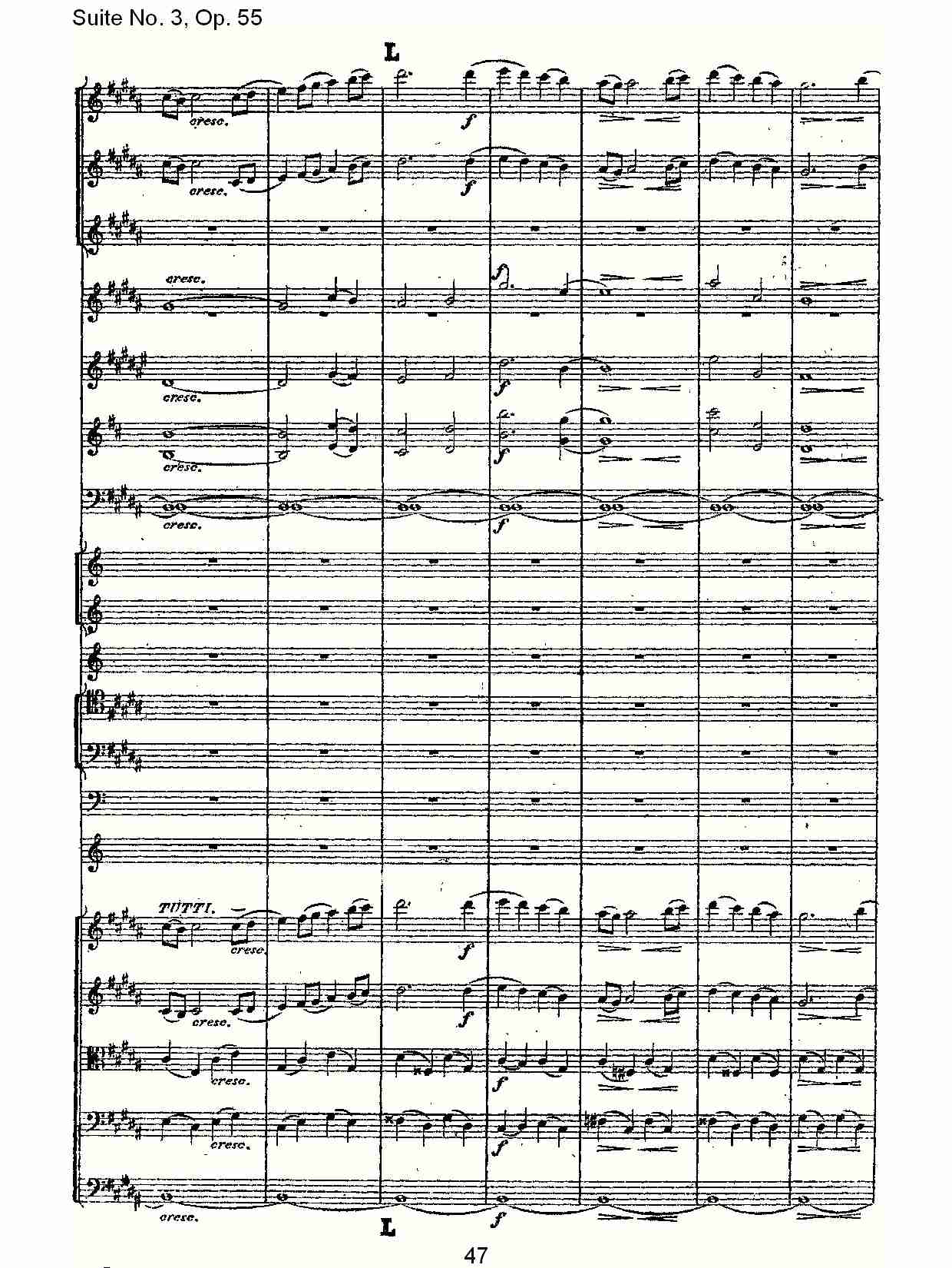 Suite No. 3, Op.55  第三套曲,Op.55第四乐章第一部（十）总谱（图2）