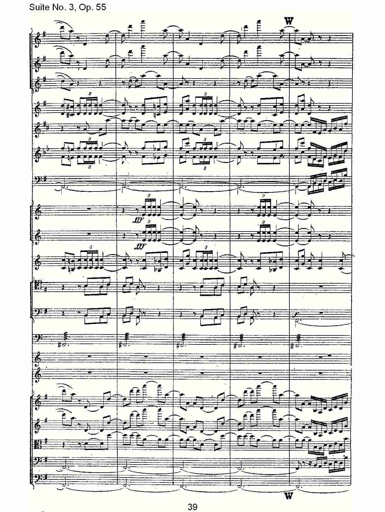 Suite No. 3, Op.55  第三套曲,Op.55第四乐章第二部（八）总谱（图3）