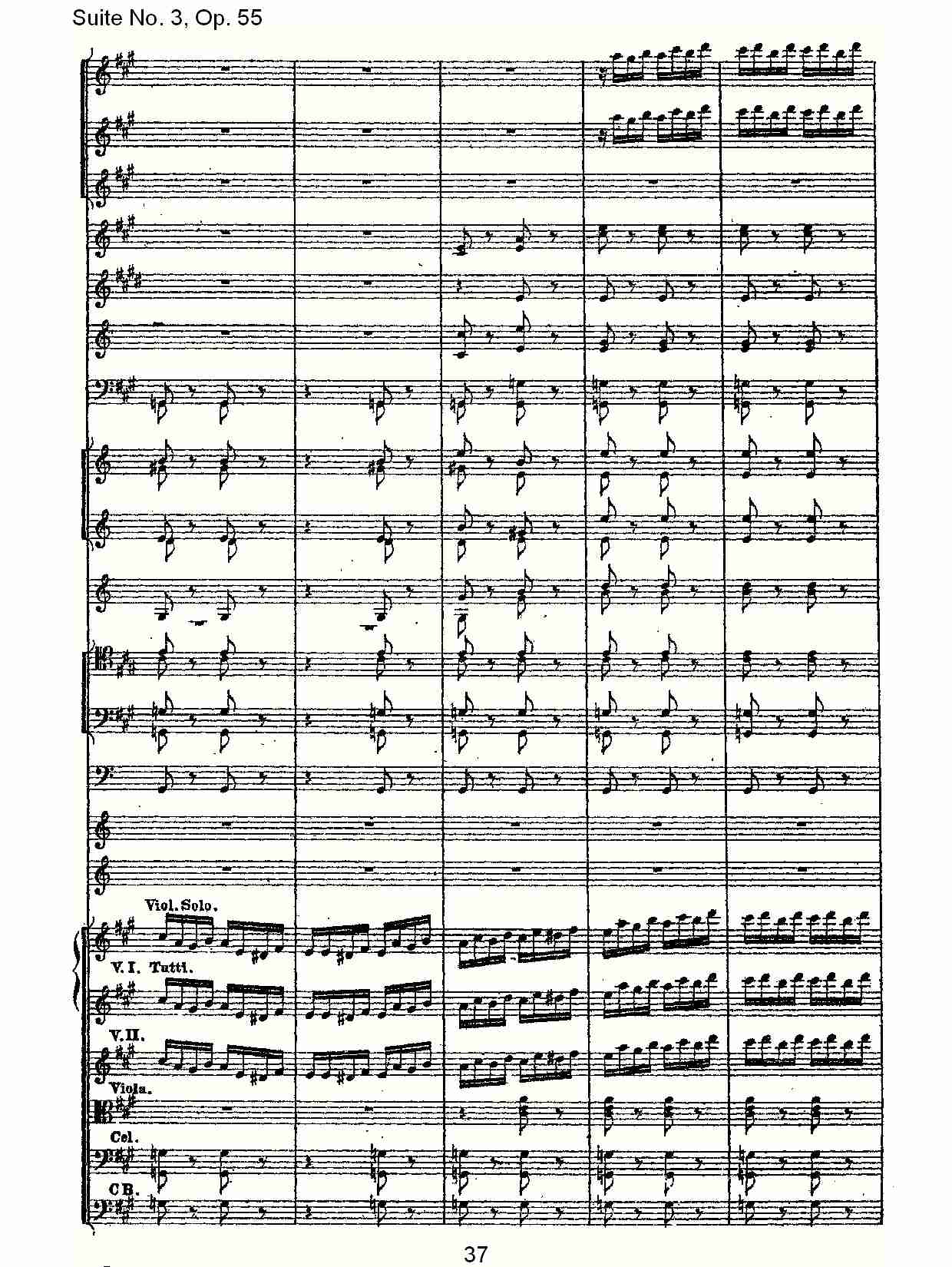 Suite No. 3, Op.55  第三套曲,Op.55第四乐章第一部（八）总谱（图2）