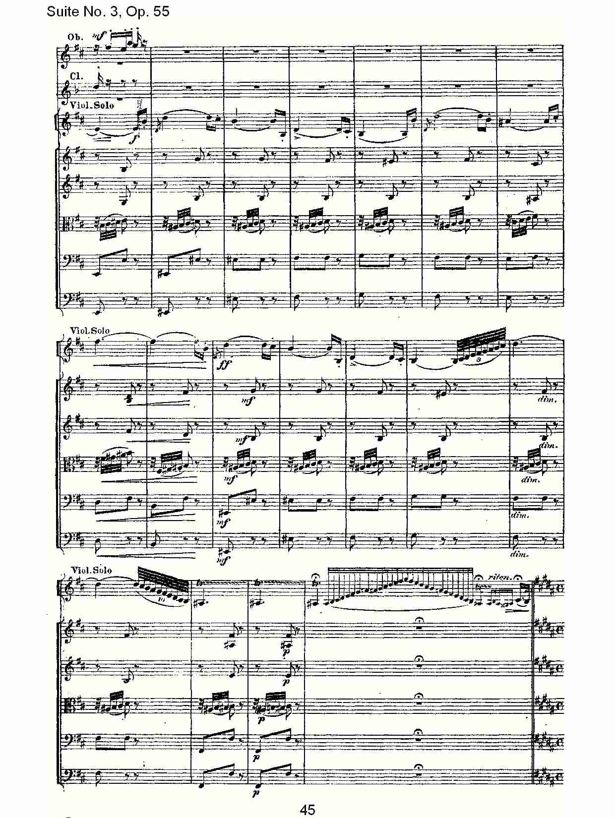 Suite No. 3, Op.55  第三套曲,Op.55第四乐章第一部（九）总谱（图6）
