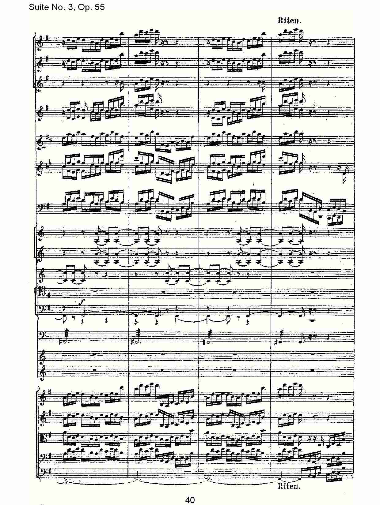Suite No. 3, Op.55  第三套曲,Op.55第四乐章第二部（八）总谱（图4）