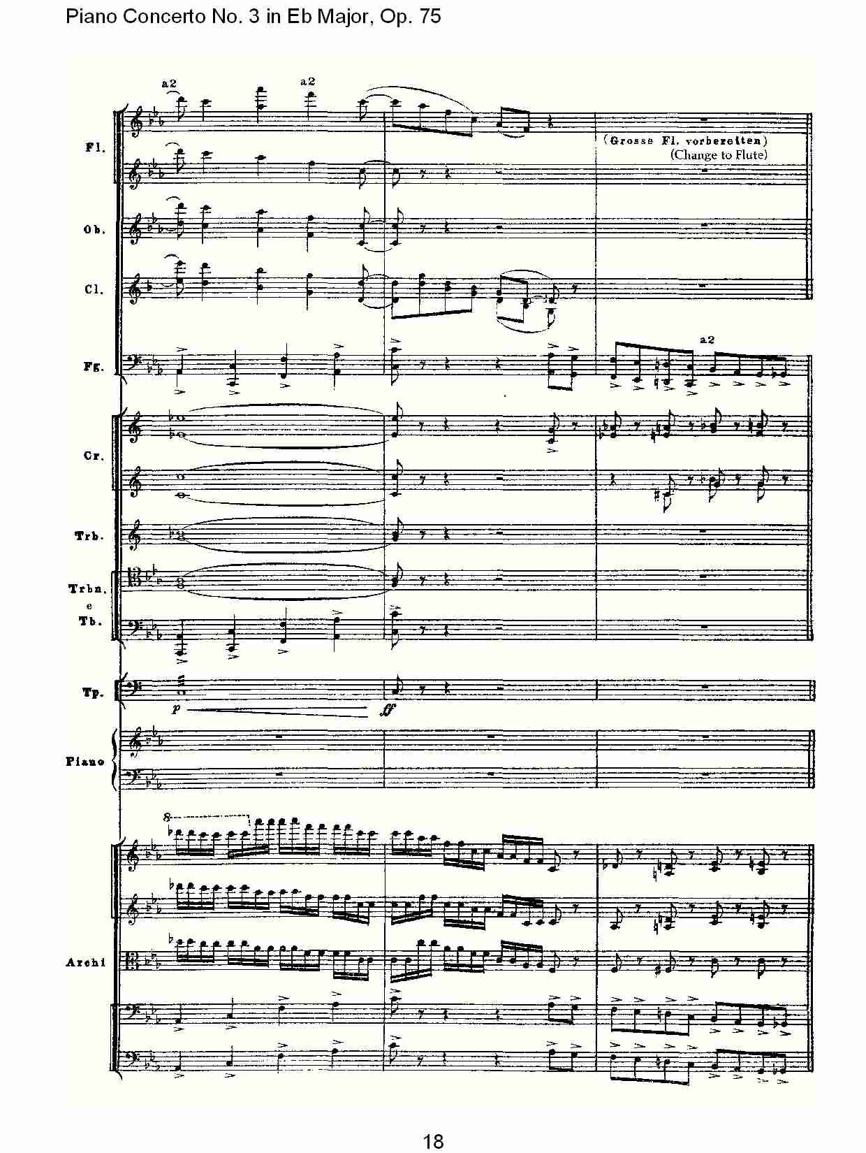 Eb大调第三钢琴协奏曲, Op.75第二部（四）总谱（图3）