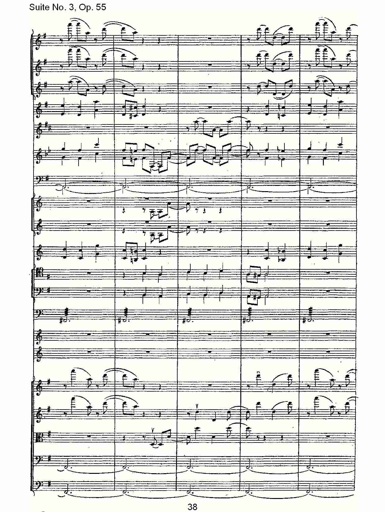 Suite No. 3, Op.55  第三套曲,Op.55第四乐章第二部（八）总谱（图2）
