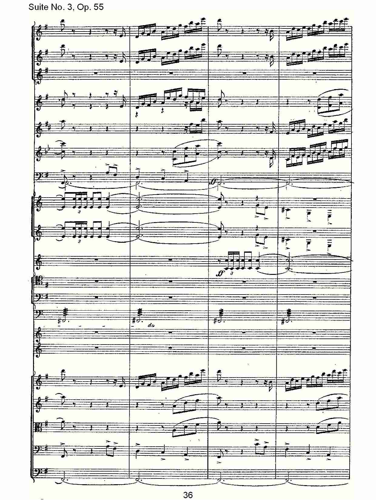 Suite No. 3, Op.55  第三套曲,Op.55第四乐章第二部（八）总谱（图5）