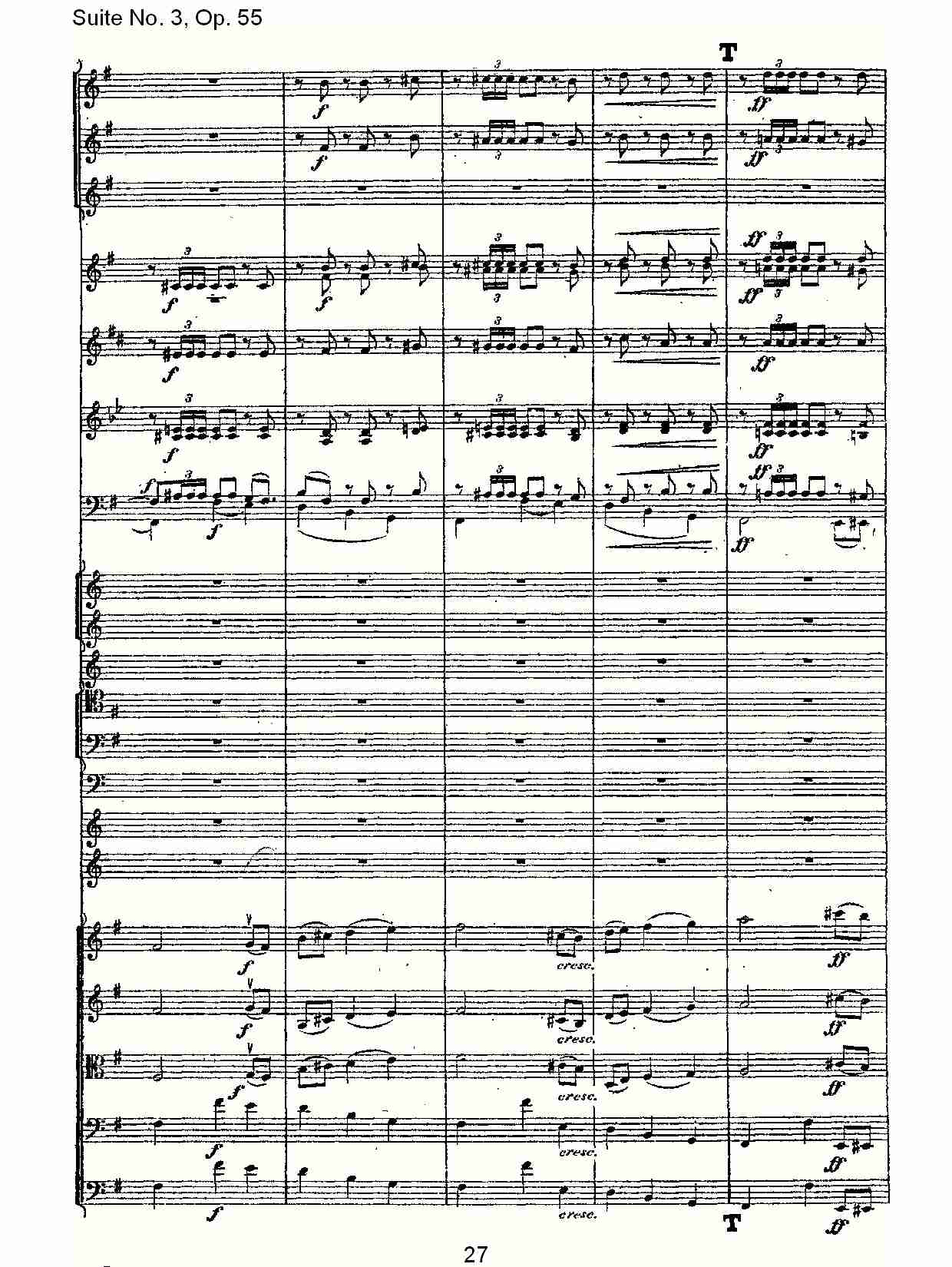 Suite No. 3, Op.55  第三套曲,Op.55第四乐章第二部（六）总谱（图2）