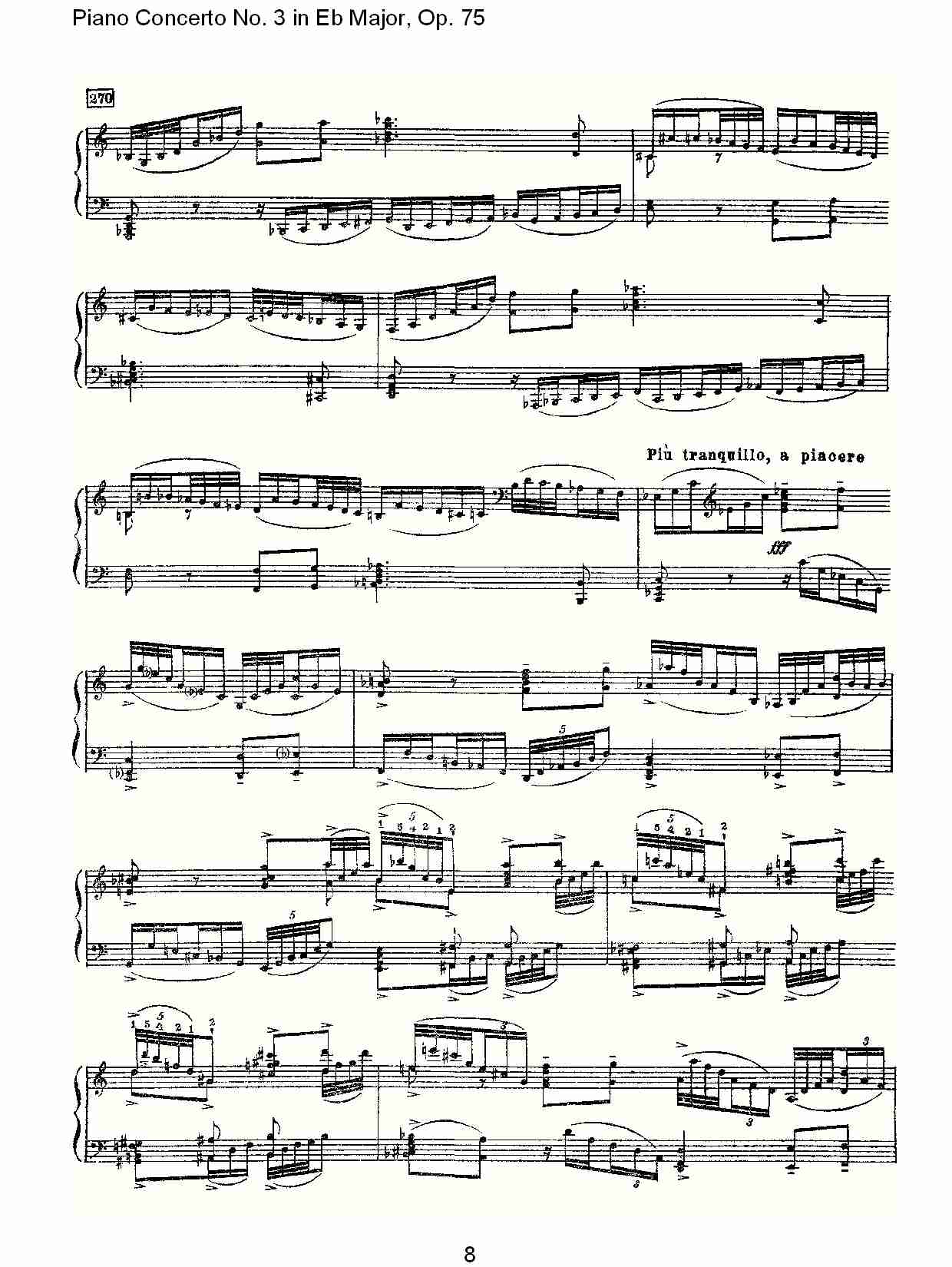 Eb大调第三钢琴协奏曲, Op.75第二部（二）总谱（图3）