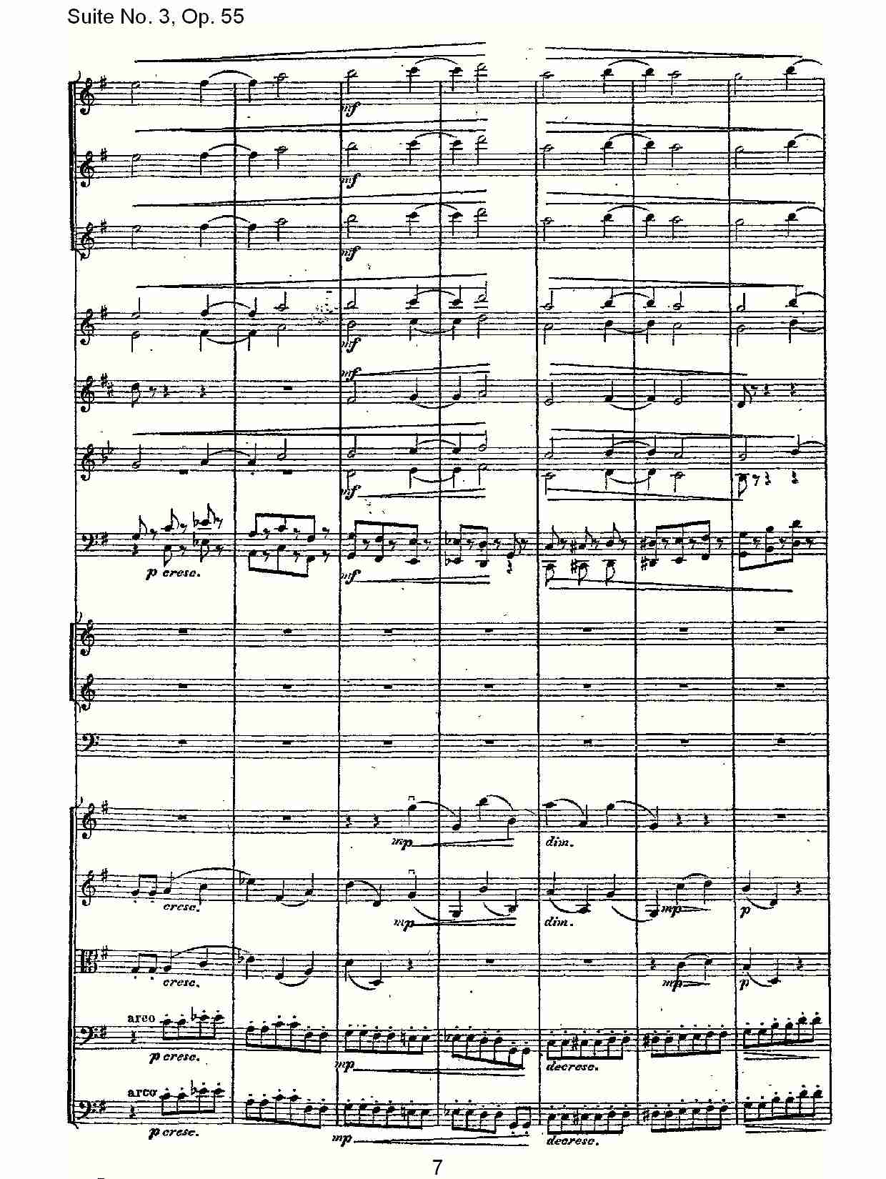 Suite No. 3, Op.55  第三套曲,Op.55第二乐章（二）总谱（图2）