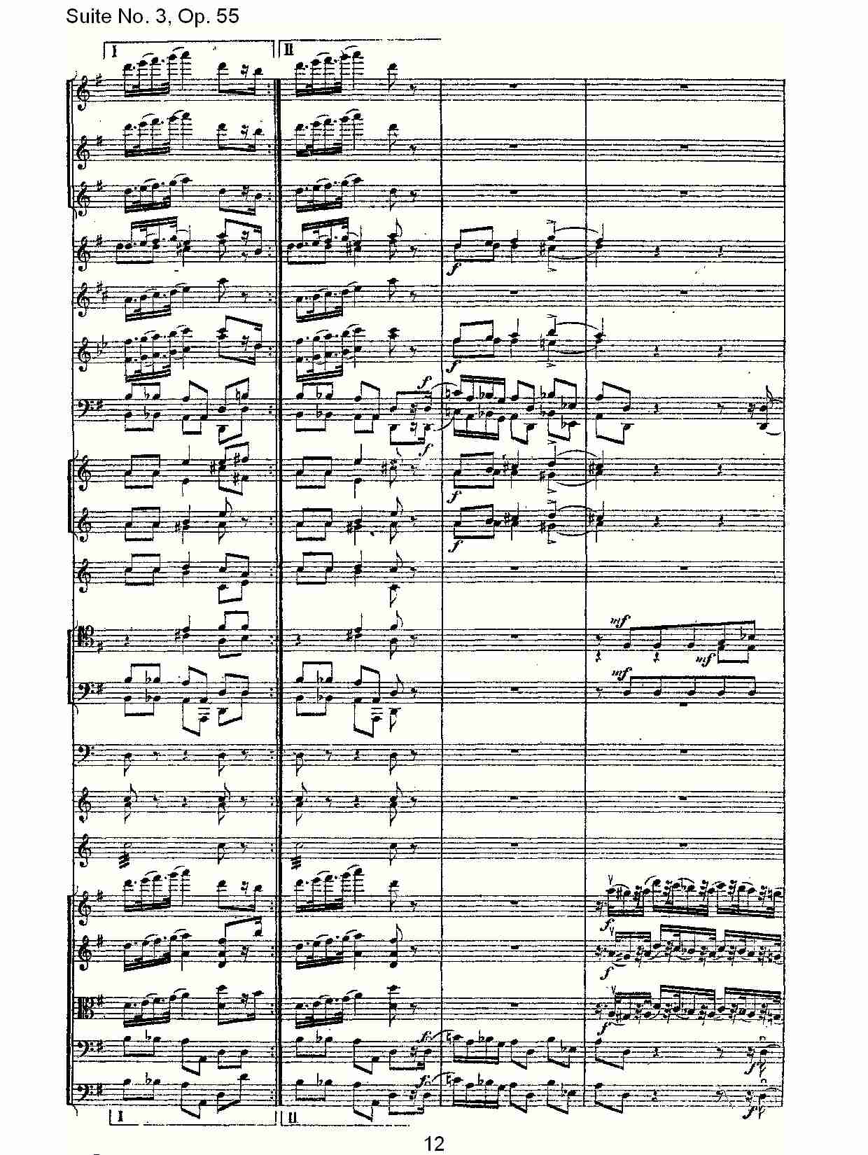 Suite No. 3, Op.55  第三套曲,Op.55第四乐章第二部（三）总谱（图2）