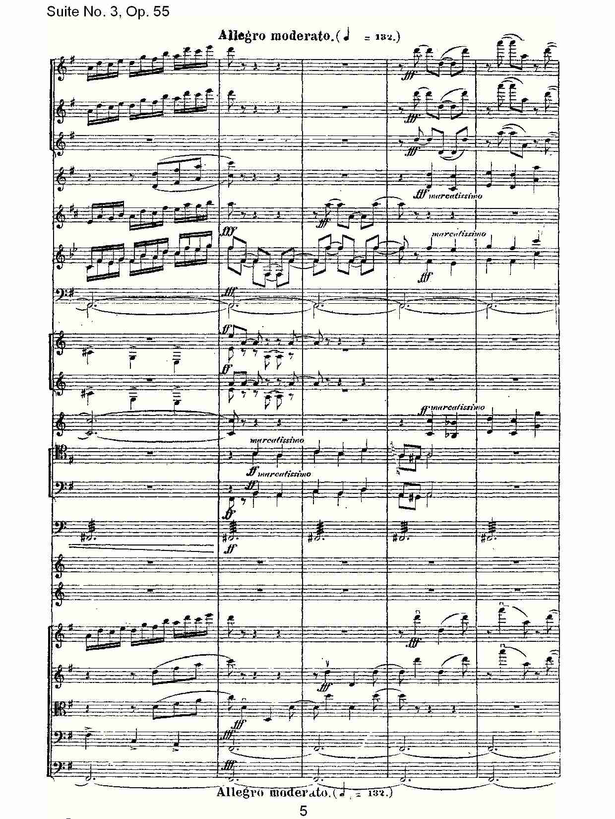 Suite No. 3, Op.55  第三套曲,Op.55第四乐章第二部（一）总谱（图5）