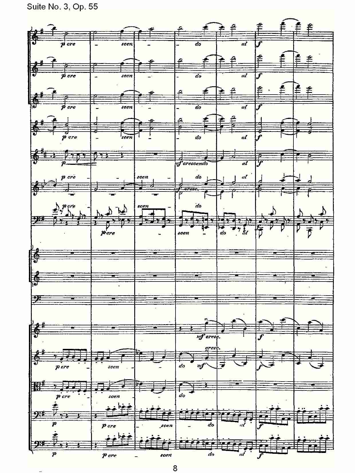 Suite No. 3, Op.55  第三套曲,Op.55第二乐章（二）总谱（图3）