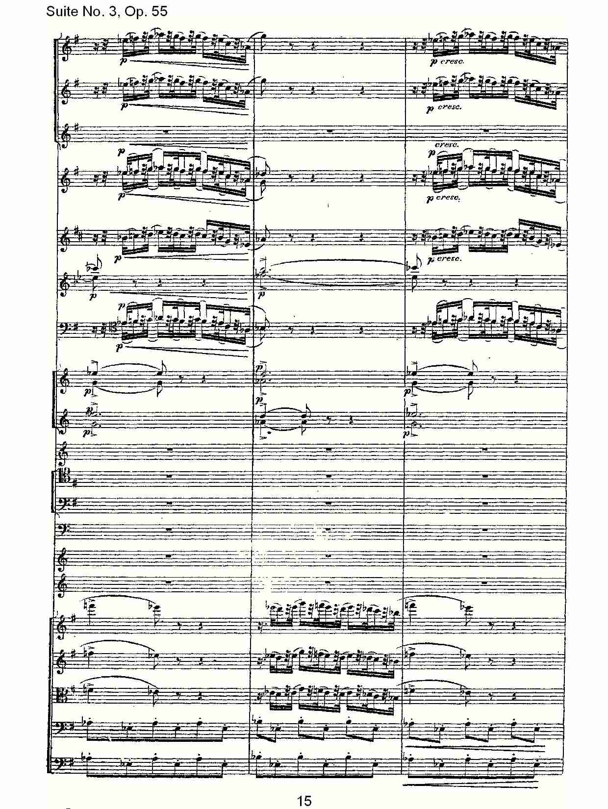 Suite No. 3, Op.55  第三套曲,Op.55第四乐章第二部（三）总谱（图5）