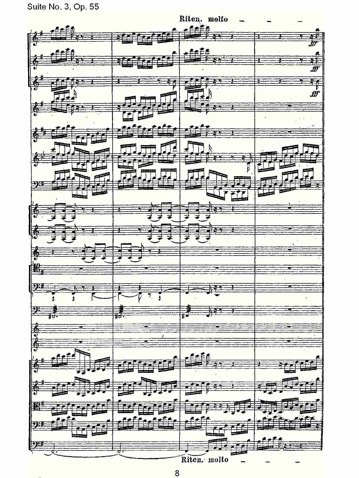 Suite No. 3, Op.55  第三套曲,Op.55第四乐章第二部（二）总谱（图3）