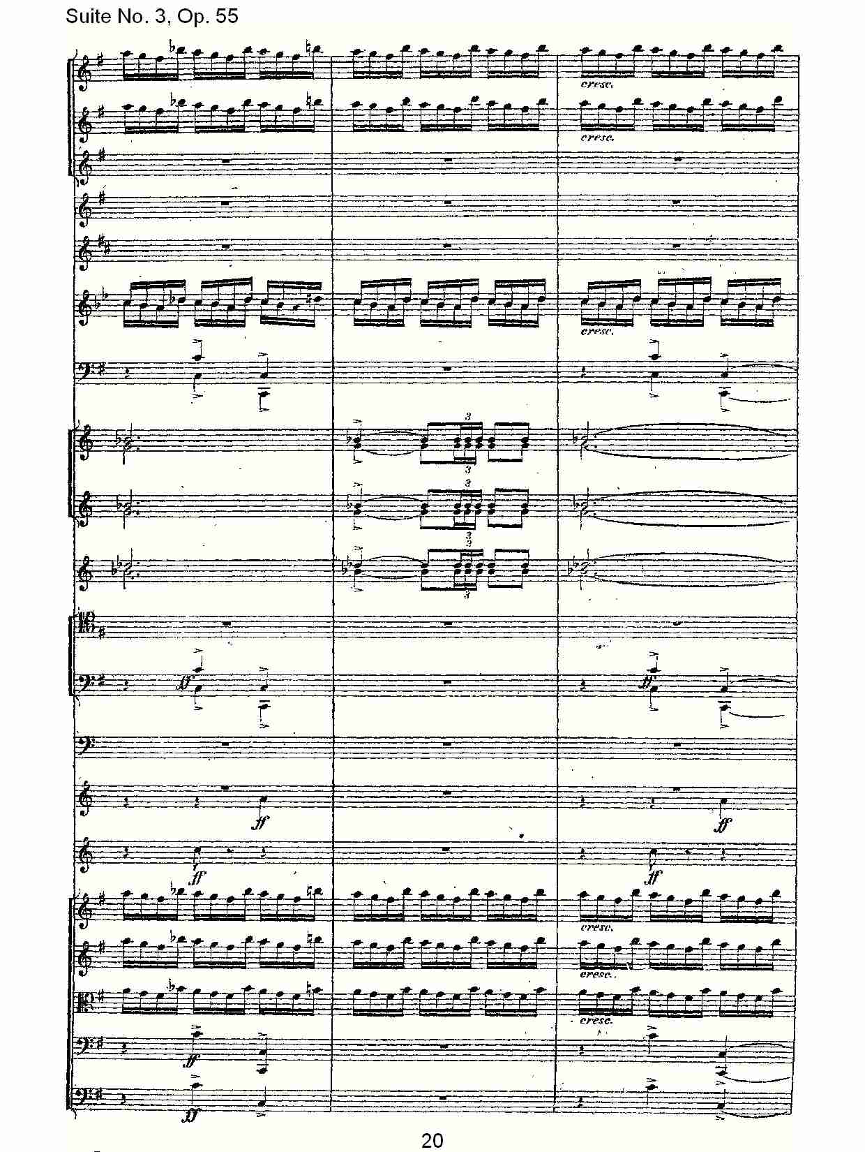 Suite No. 3, Op.55  第三套曲,Op.55第四乐章第二部（四）总谱（图5）