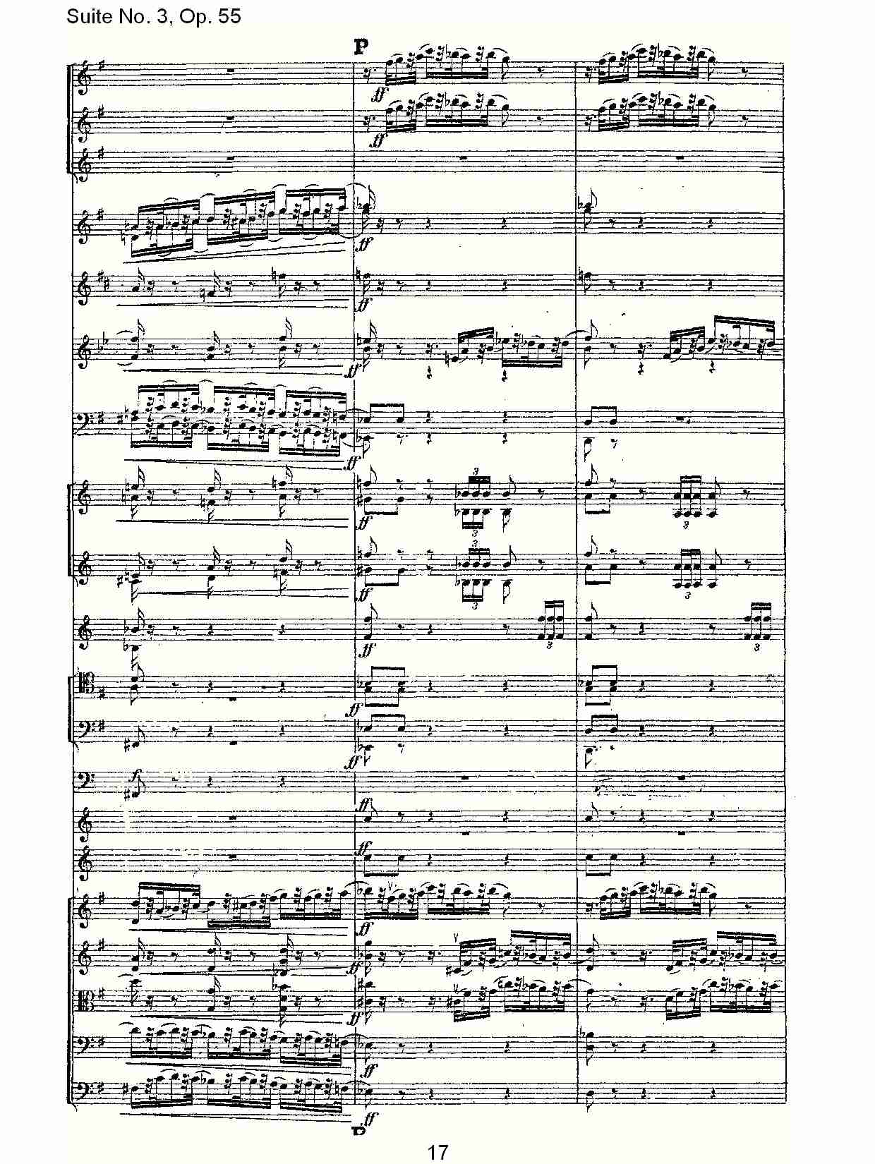 Suite No. 3, Op.55  第三套曲,Op.55第四乐章第二部（四）总谱（图2）