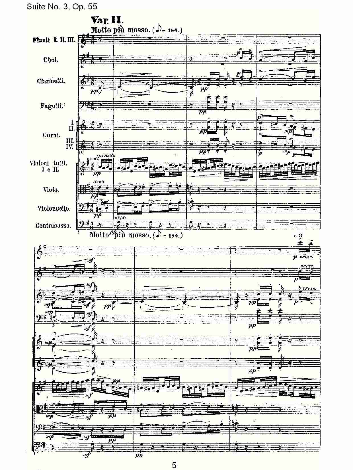 Suite No. 3, Op.55  第三套曲,Op.55第四乐章第一部（一）总谱（图5）