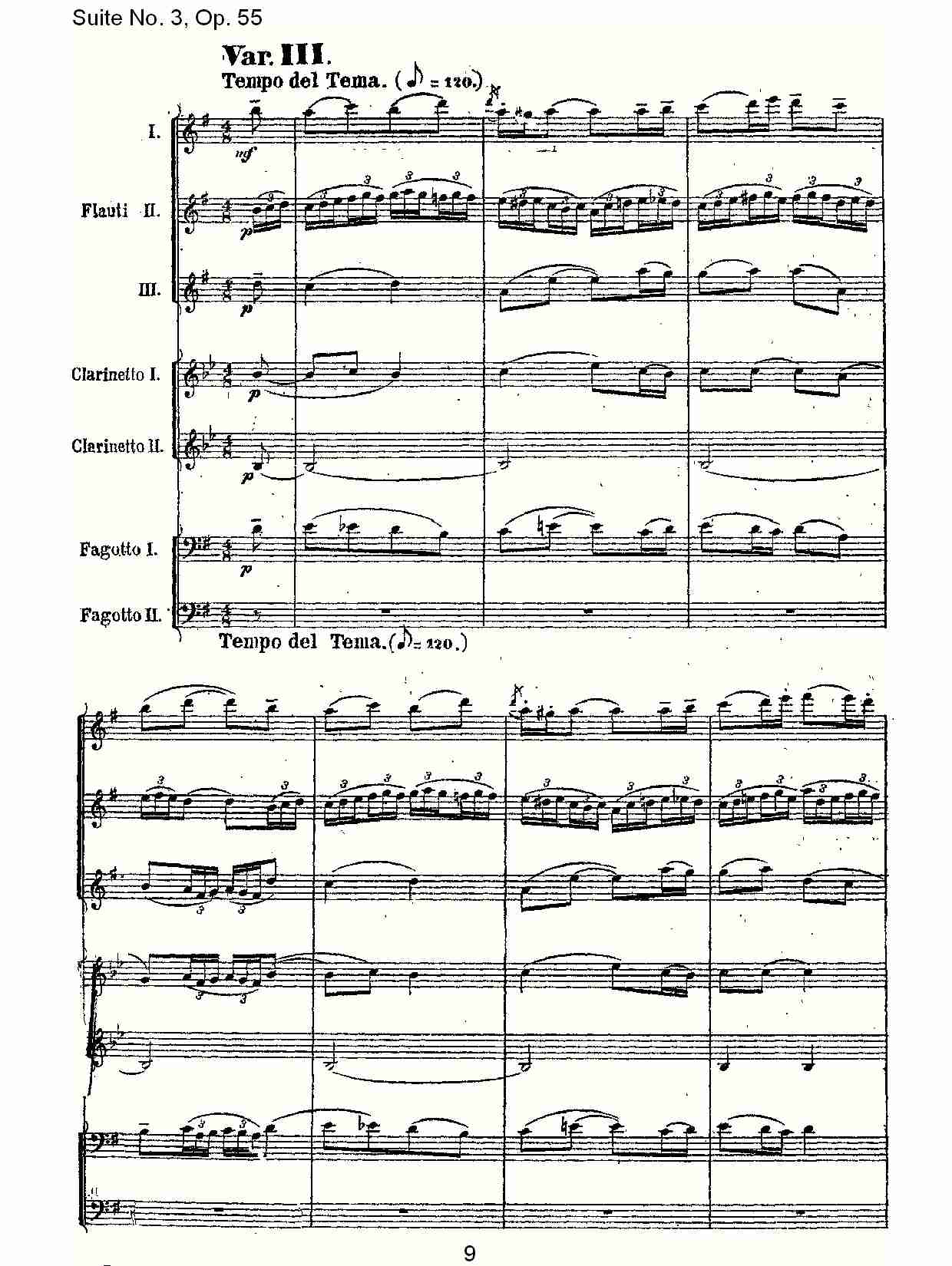 Suite No. 3, Op.55  第三套曲,Op.55第四乐章第一部（二）总谱（图4）