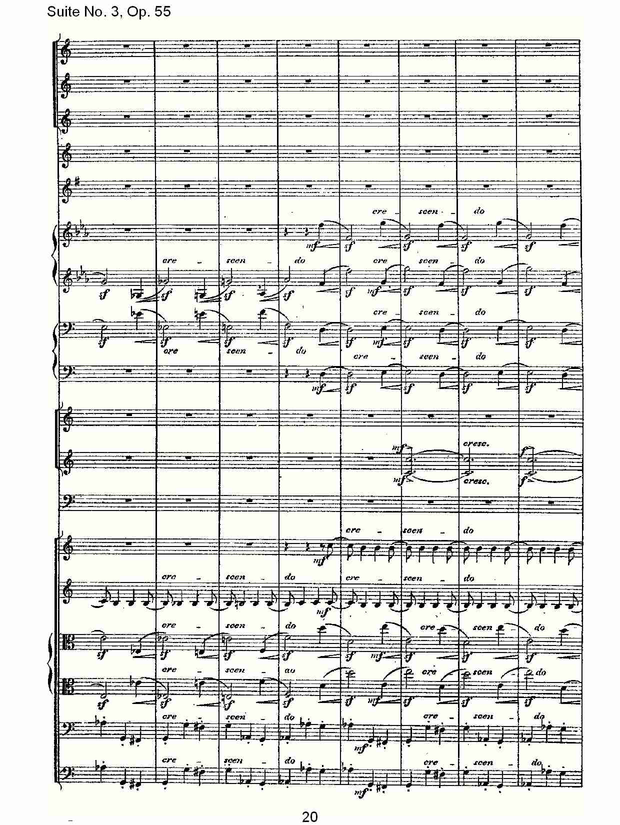 Suite No. 3, Op.55  第三套曲,Op.55第二乐章（四）总谱（图5）