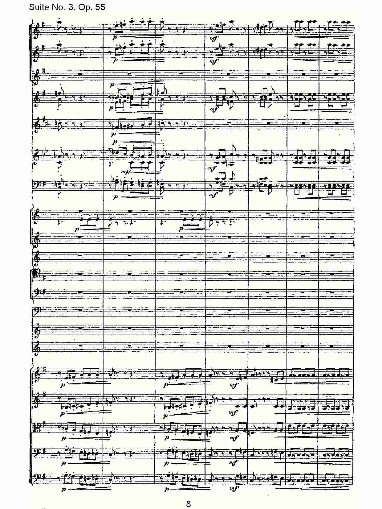 Suite No. 3, Op.55  第三套曲,Op.55第三乐章（二）总谱（图3）