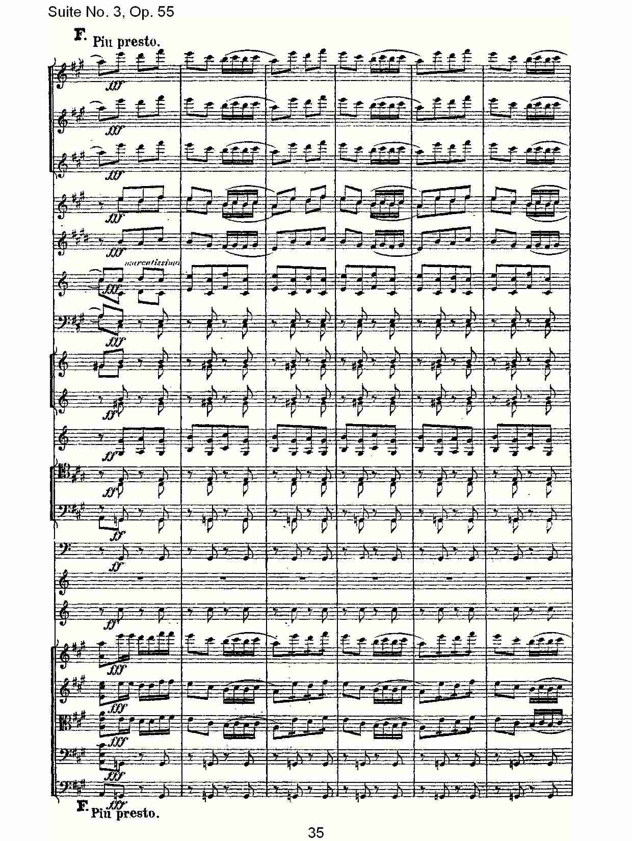 Suite No. 3, Op.55  第三套曲,Op.55第四乐章第一部（七）总谱（图5）