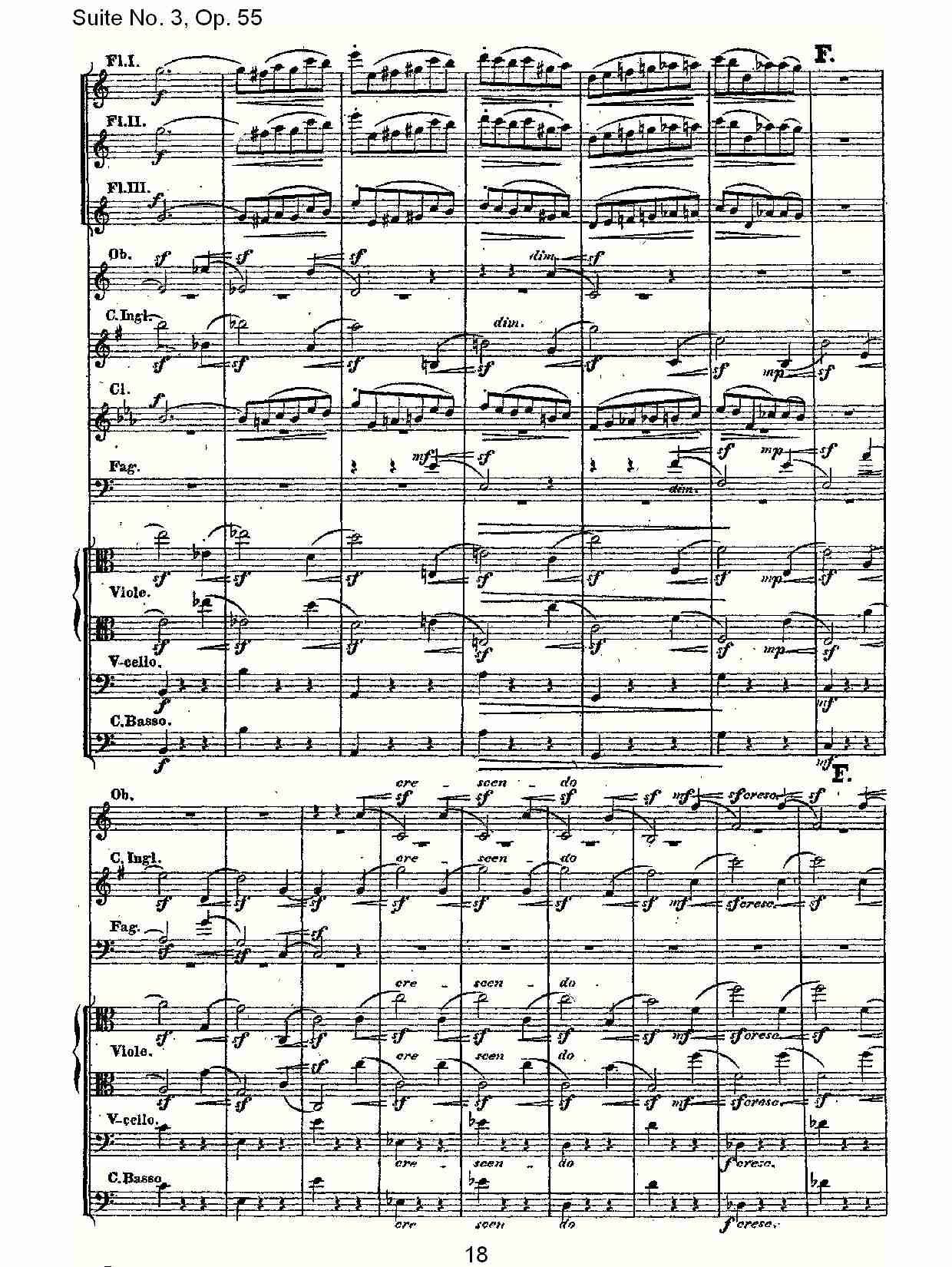 Suite No. 3, Op.55  第三套曲,Op.55第二乐章（四）总谱（图3）