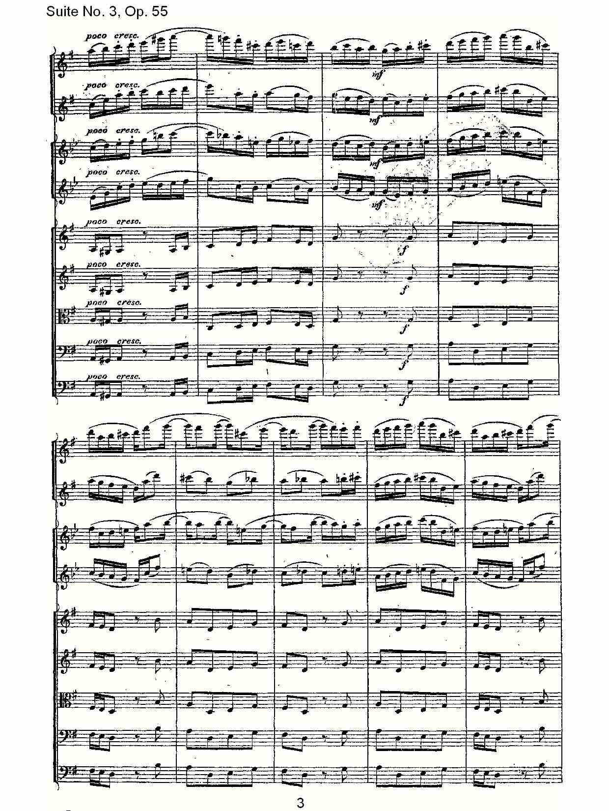 Suite No. 3, Op.55  第三套曲,Op.55第四乐章第一部（一）总谱（图3）