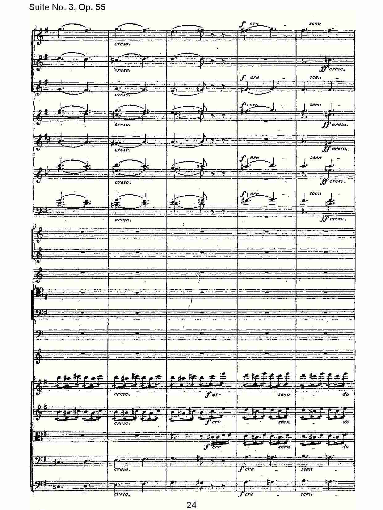 Suite No. 3, Op.55  第三套曲,Op.55第四乐章第一部（五）总谱（图5）
