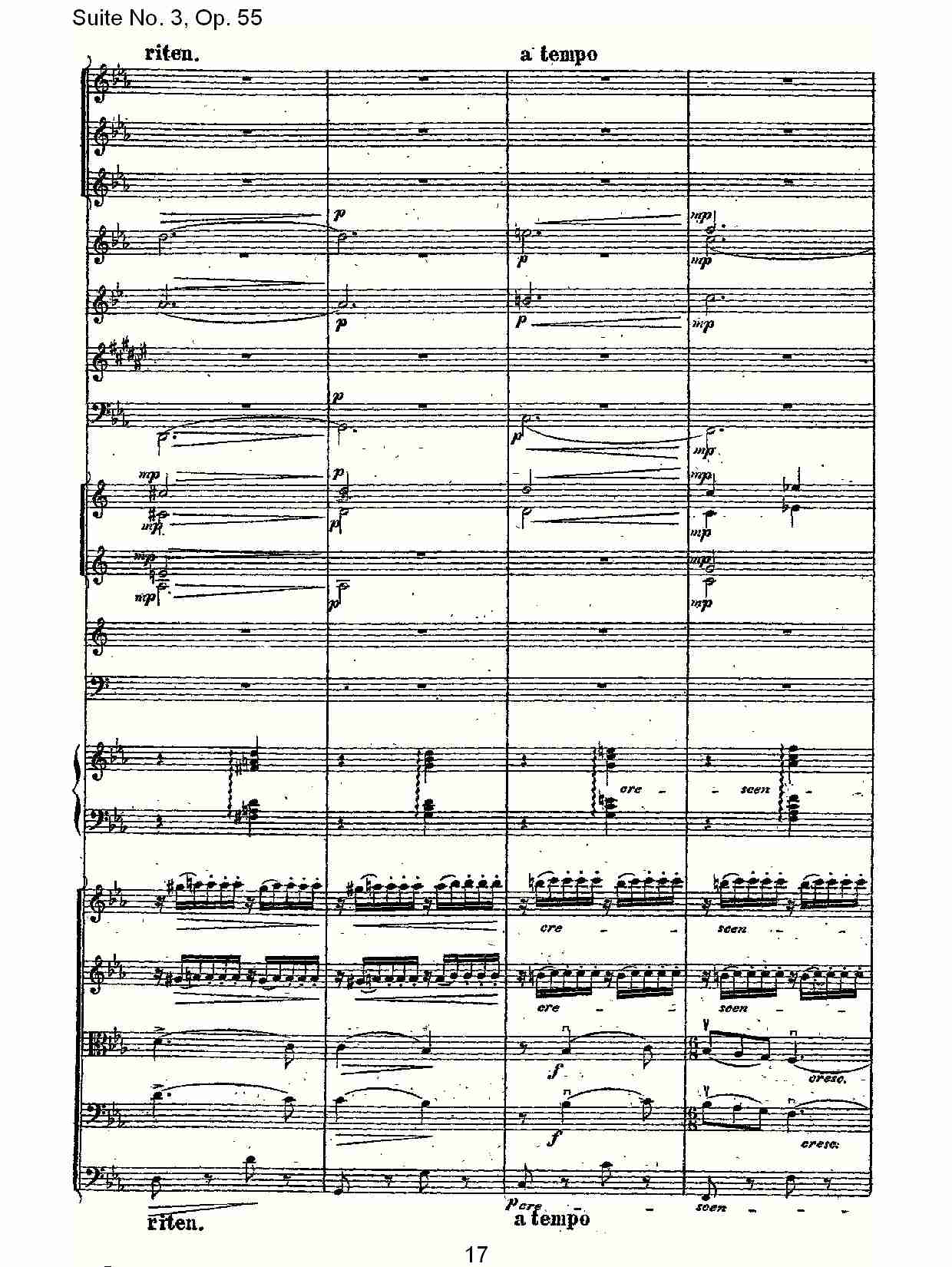 Suite No. 3, Op.55  第三套曲,Op.55第一乐章（四）总谱（图2）