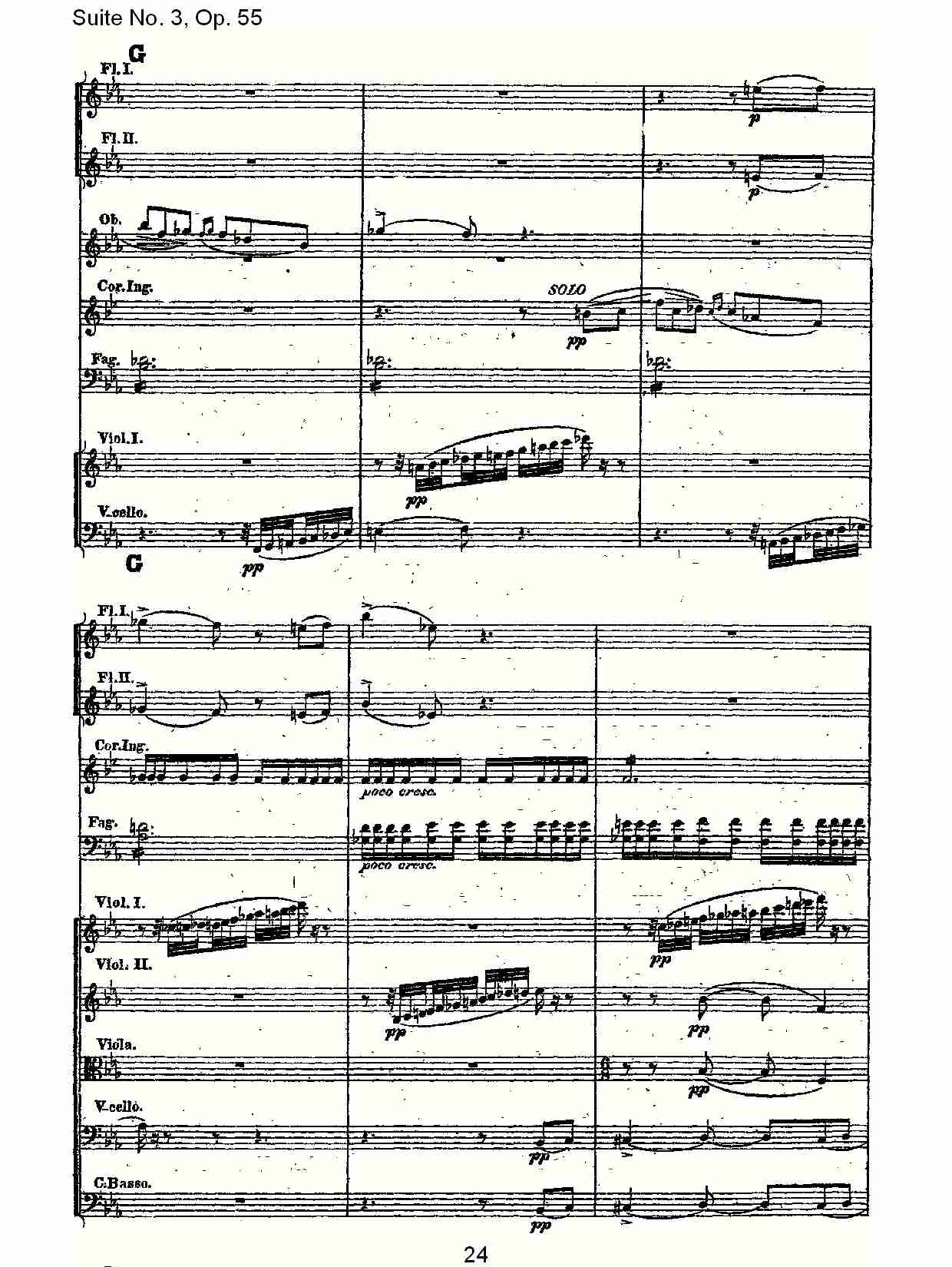 Suite No. 3, Op.55  第三套曲,Op.55第一乐章（五）总谱（图4）