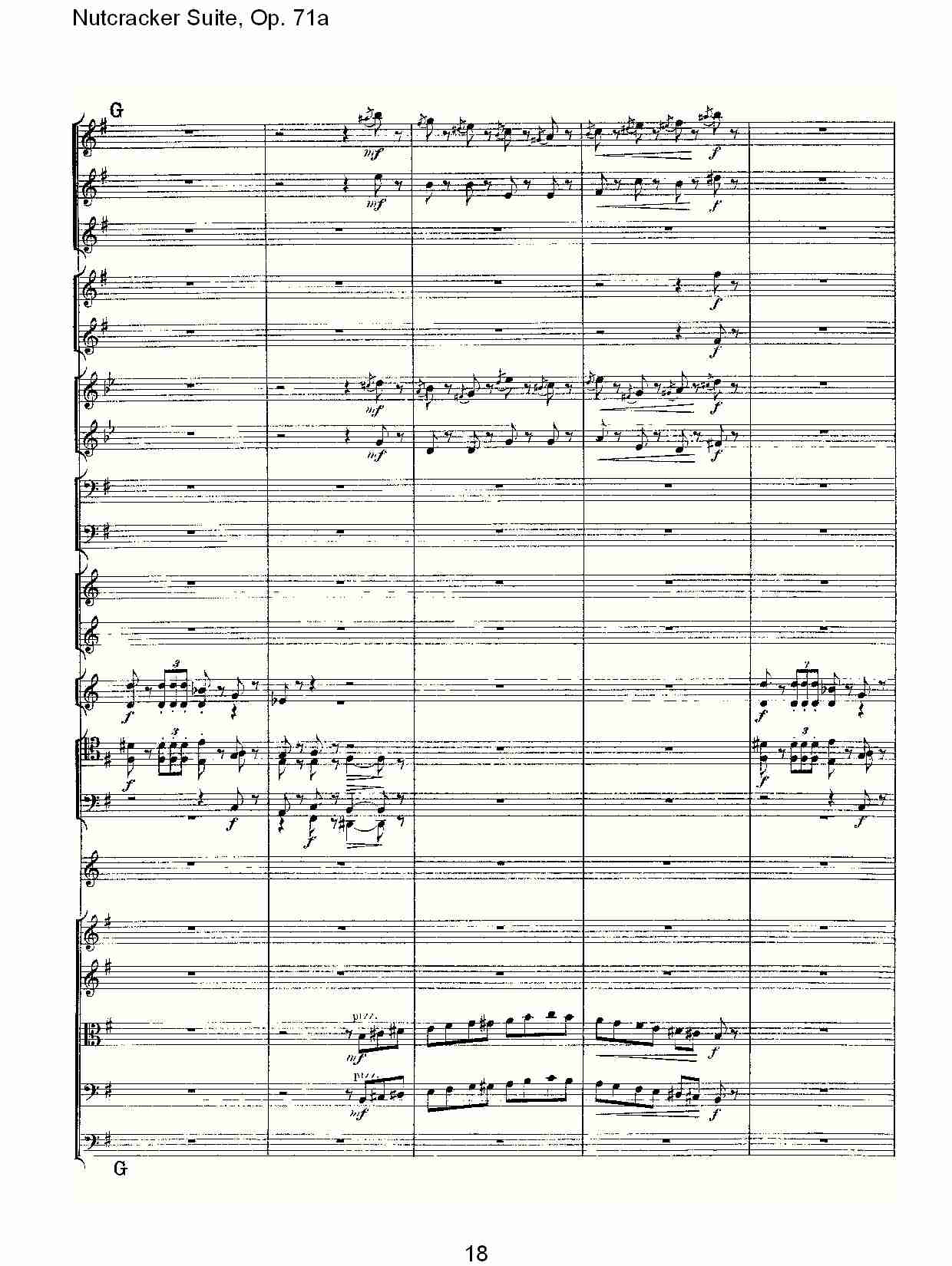 Nutcracker Suite, Op.71a   胡桃铗套曲，Op.71a第二乐章（四）总谱（图3）