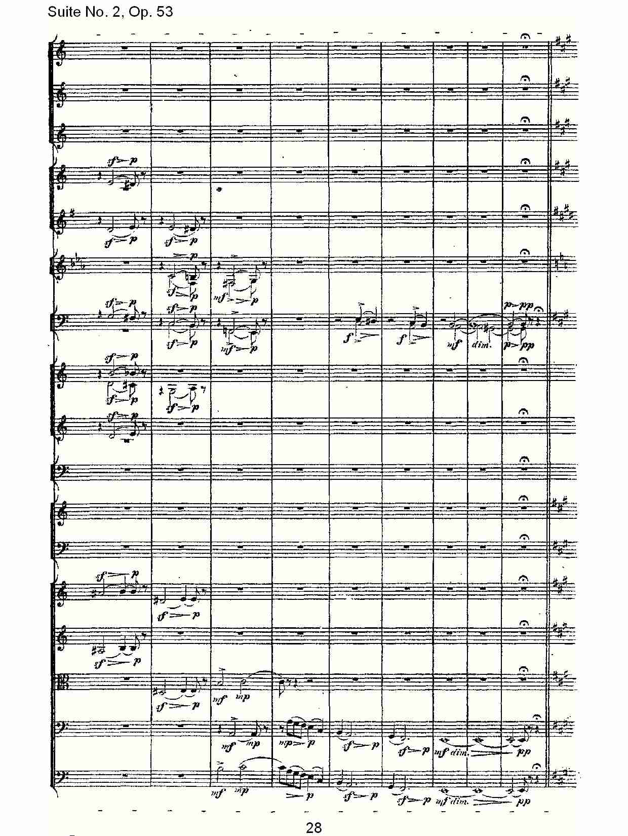 Suite No. 2, Op.53  第二套曲,Op.53第四乐章（六）总谱（图3）
