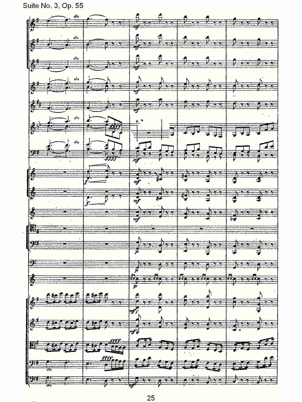 Suite No. 3, Op.55  第三套曲,Op.55第四乐章第一部（五）总谱（图6）