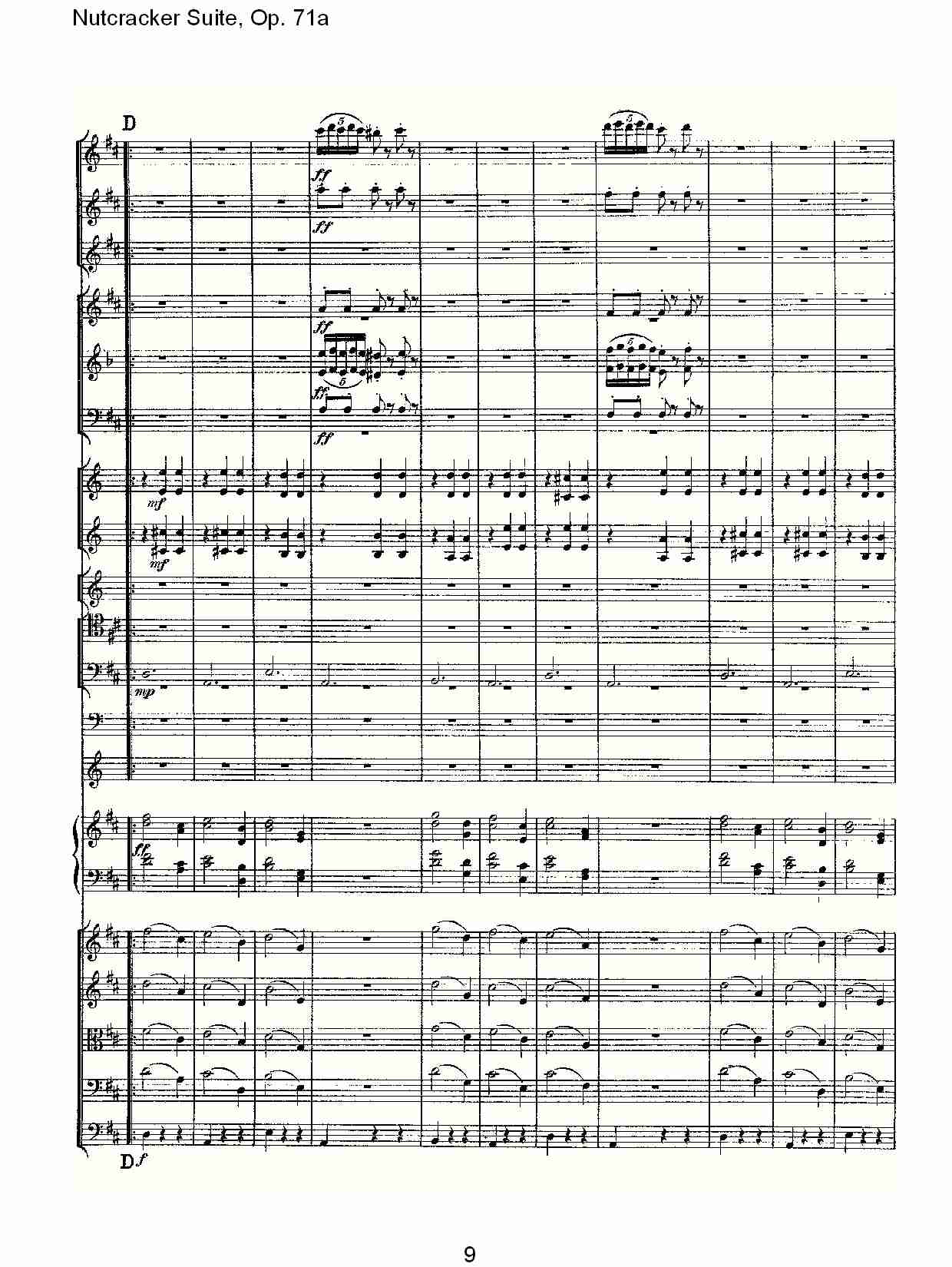 Nutcracker Suite, Op.71a   胡桃铗套曲，Op.71a第八乐章（二）总谱（图4）
