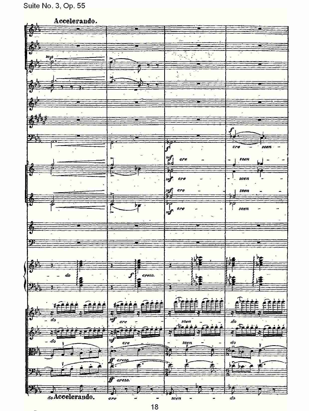 Suite No. 3, Op.55  第三套曲,Op.55第一乐章（四）总谱（图3）