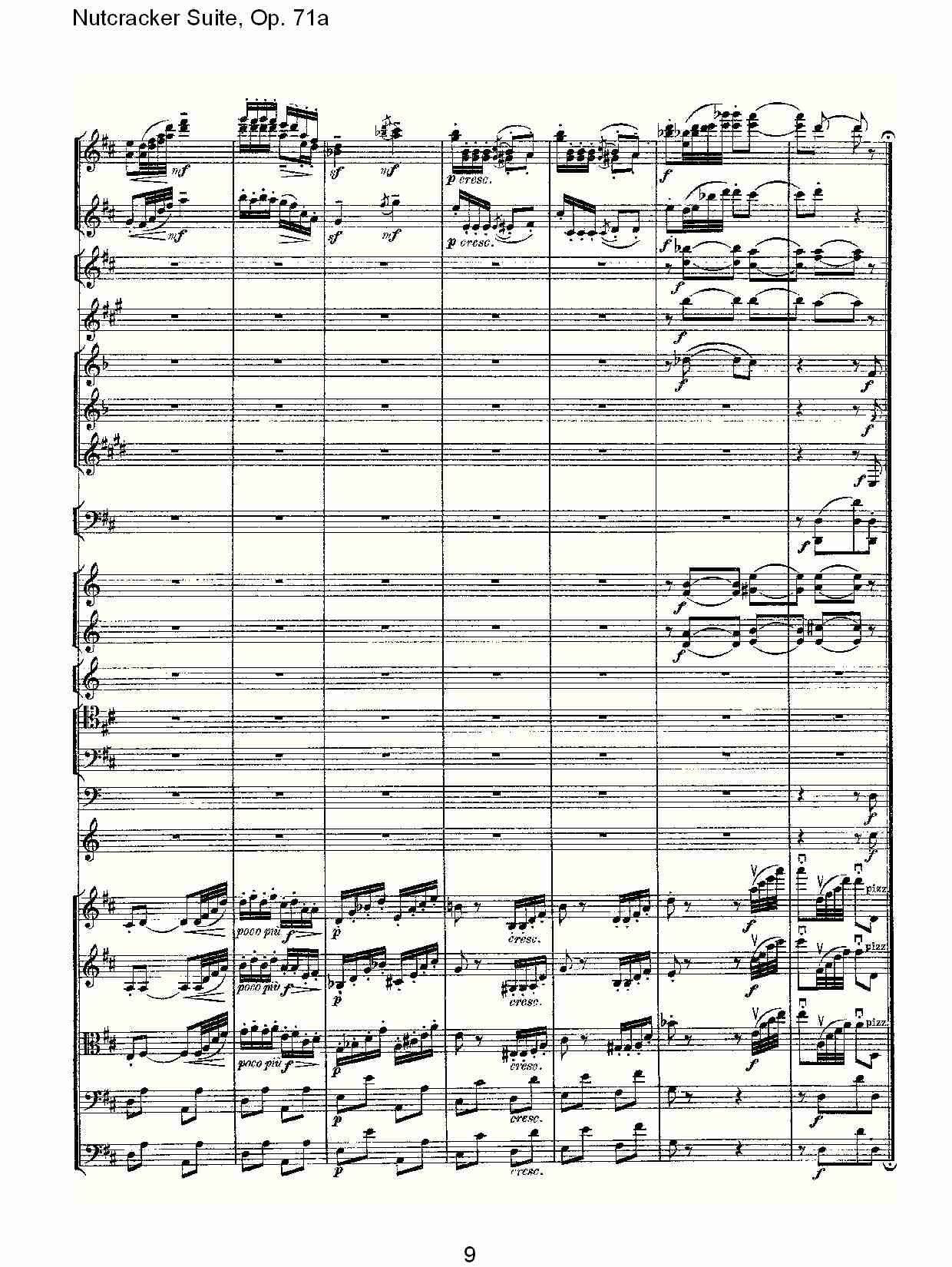 Nutcracker Suite, Op.71a   胡桃铗套曲，Op.71a第七乐章（二）总谱（图4）
