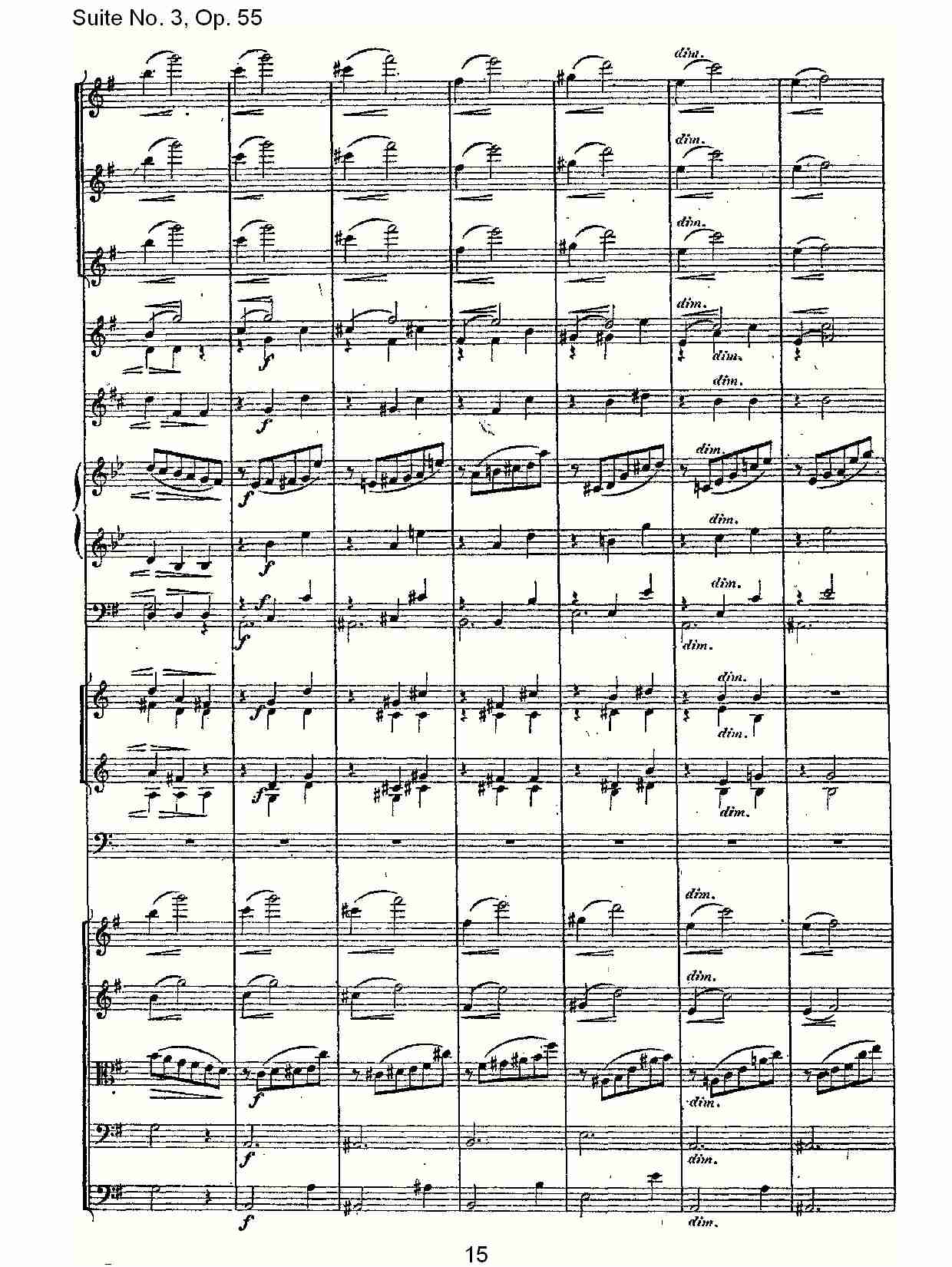 Suite No. 3, Op.55  第三套曲,Op.55第二乐章（三）总谱（图5）
