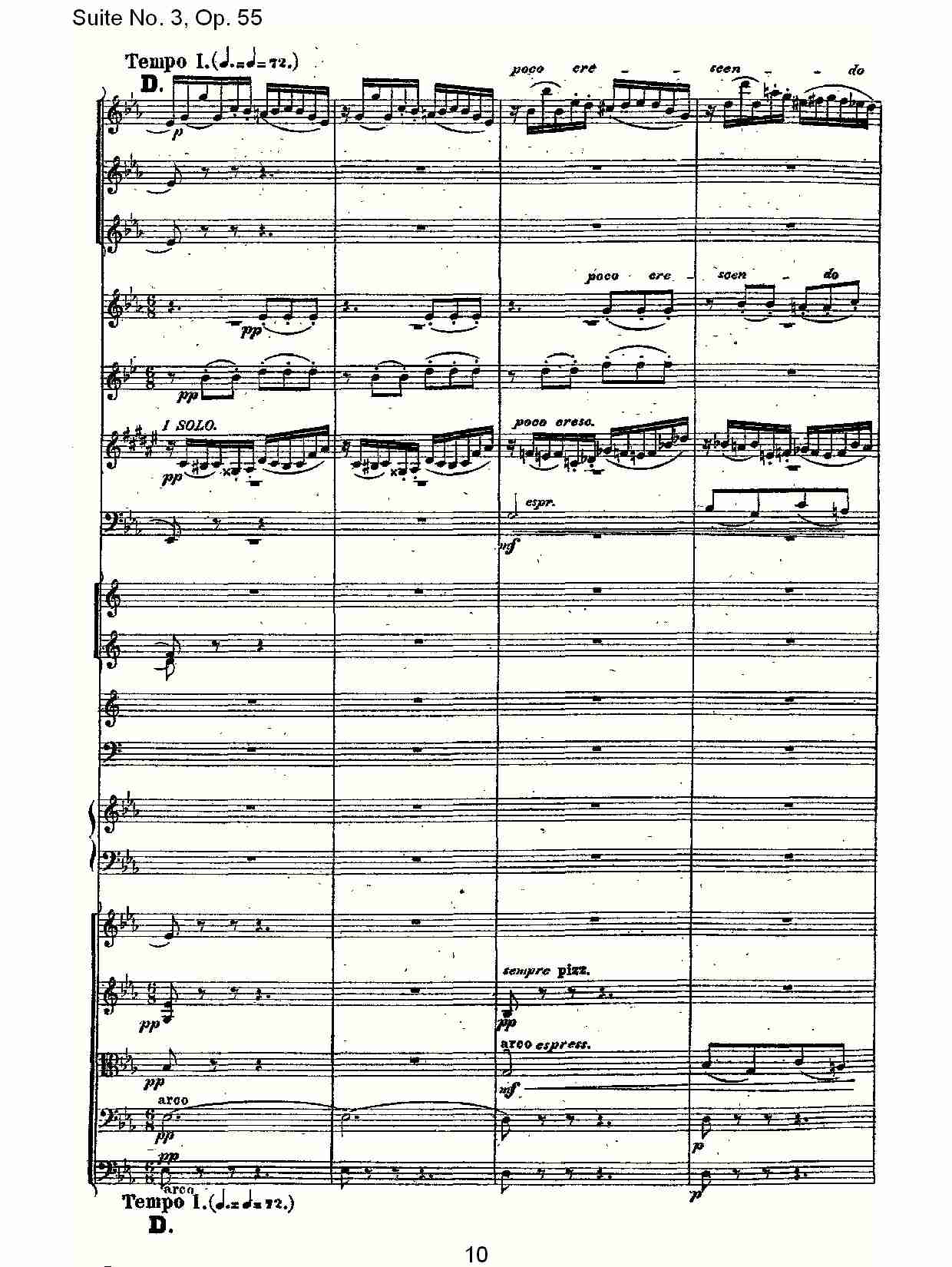 Suite No. 3, Op.55  第三套曲,Op.55第一乐章（二）总谱（图6）