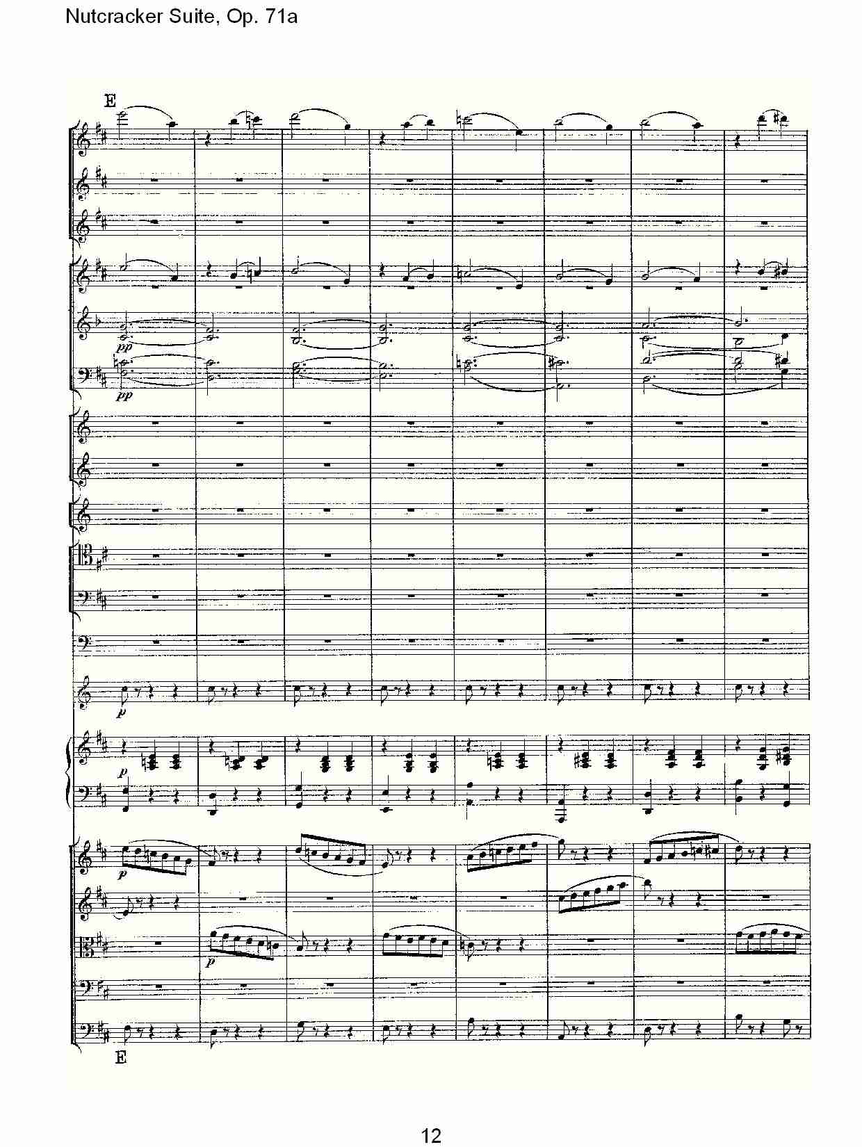 Nutcracker Suite, Op.71a   胡桃铗套曲，Op.71a第八乐章（三）总谱（图2）