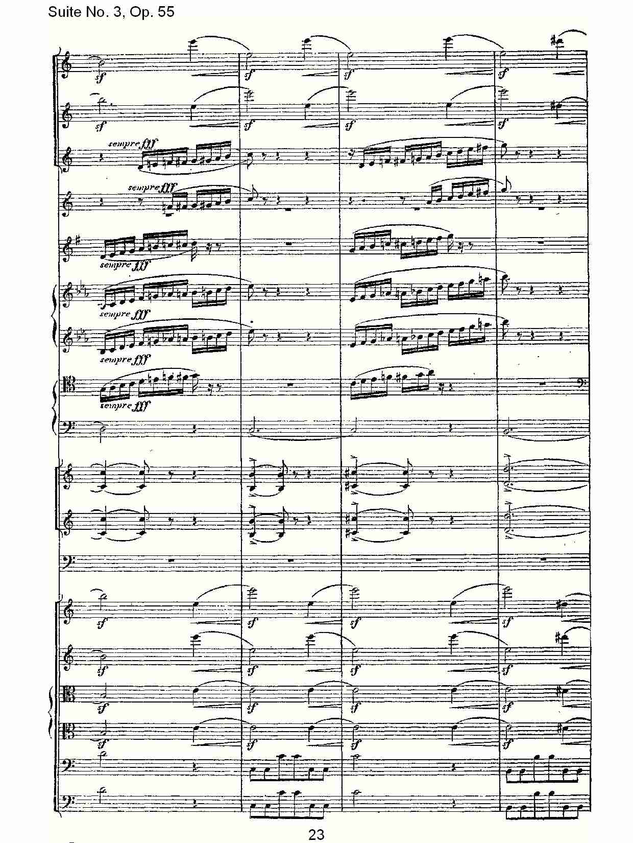Suite No. 3, Op.55  第三套曲,Op.55第二乐章（五）总谱（图3）