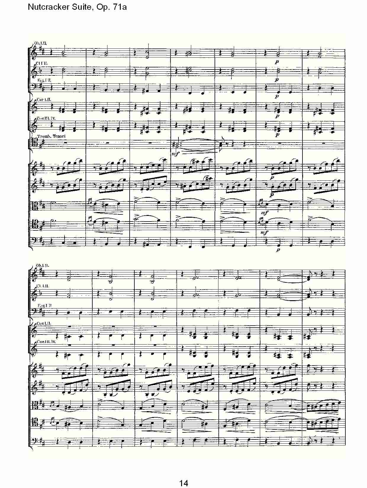 Nutcracker Suite, Op.71a   胡桃铗套曲，Op.71a第八乐章（三）总谱（图4）