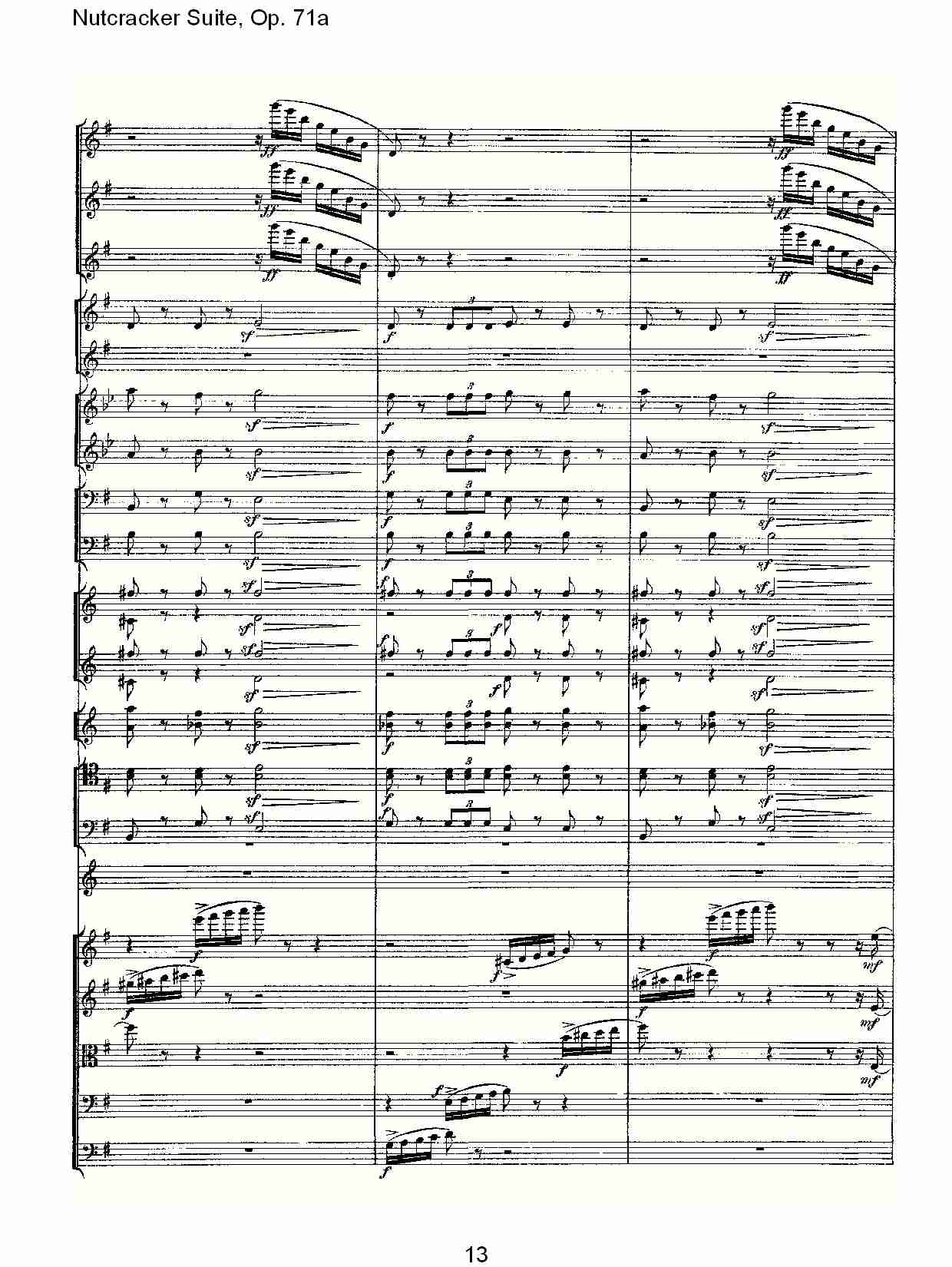 Nutcracker Suite, Op.71a   胡桃铗套曲，Op.71a第二乐章（三）总谱（图3）