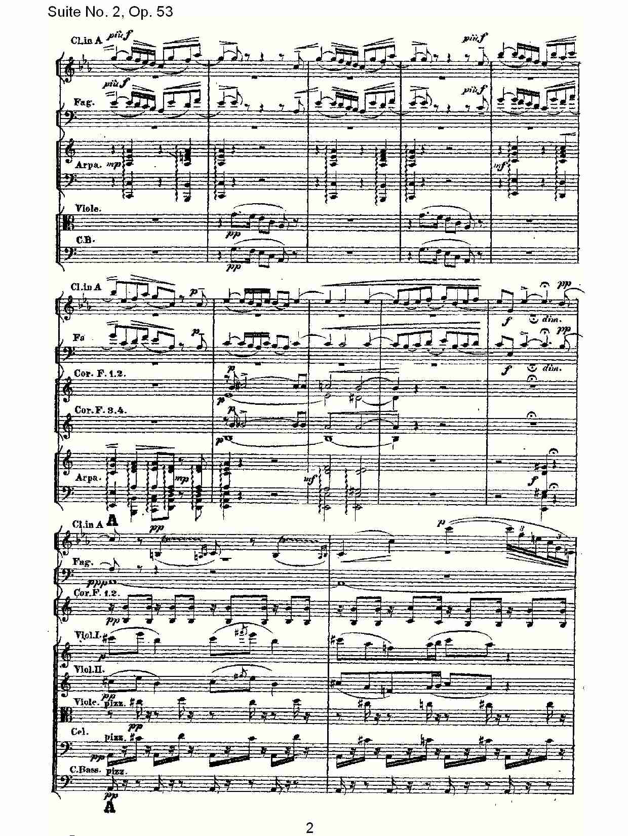Suite No. 2, Op.53  第二套曲,Op.53第四乐章（一）总谱（图2）