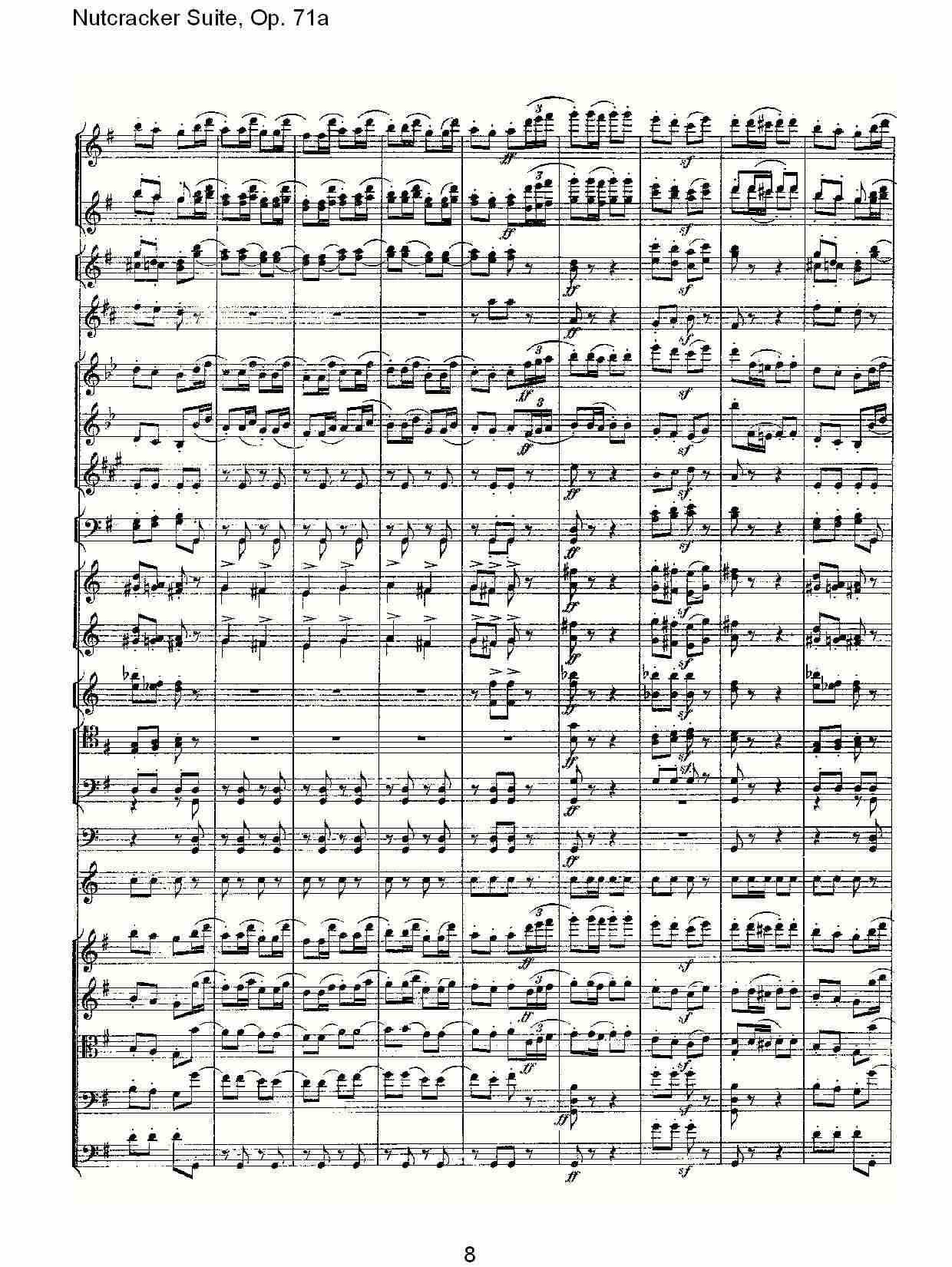 Nutcracker Suite, Op.71a   胡桃铗套曲，Op.71a第四乐章（二）总谱（图3）
