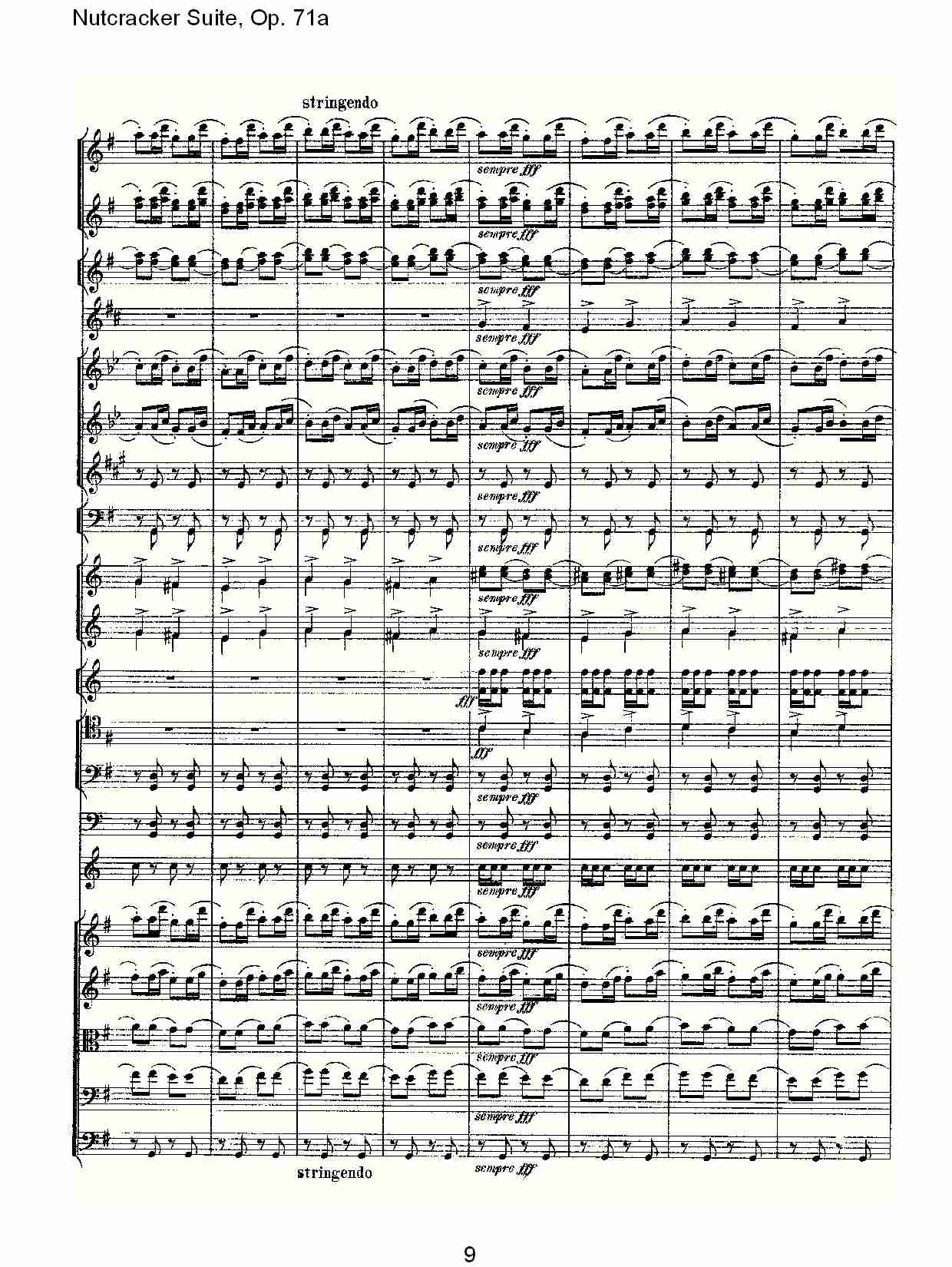 Nutcracker Suite, Op.71a   胡桃铗套曲，Op.71a第四乐章（二）总谱（图4）